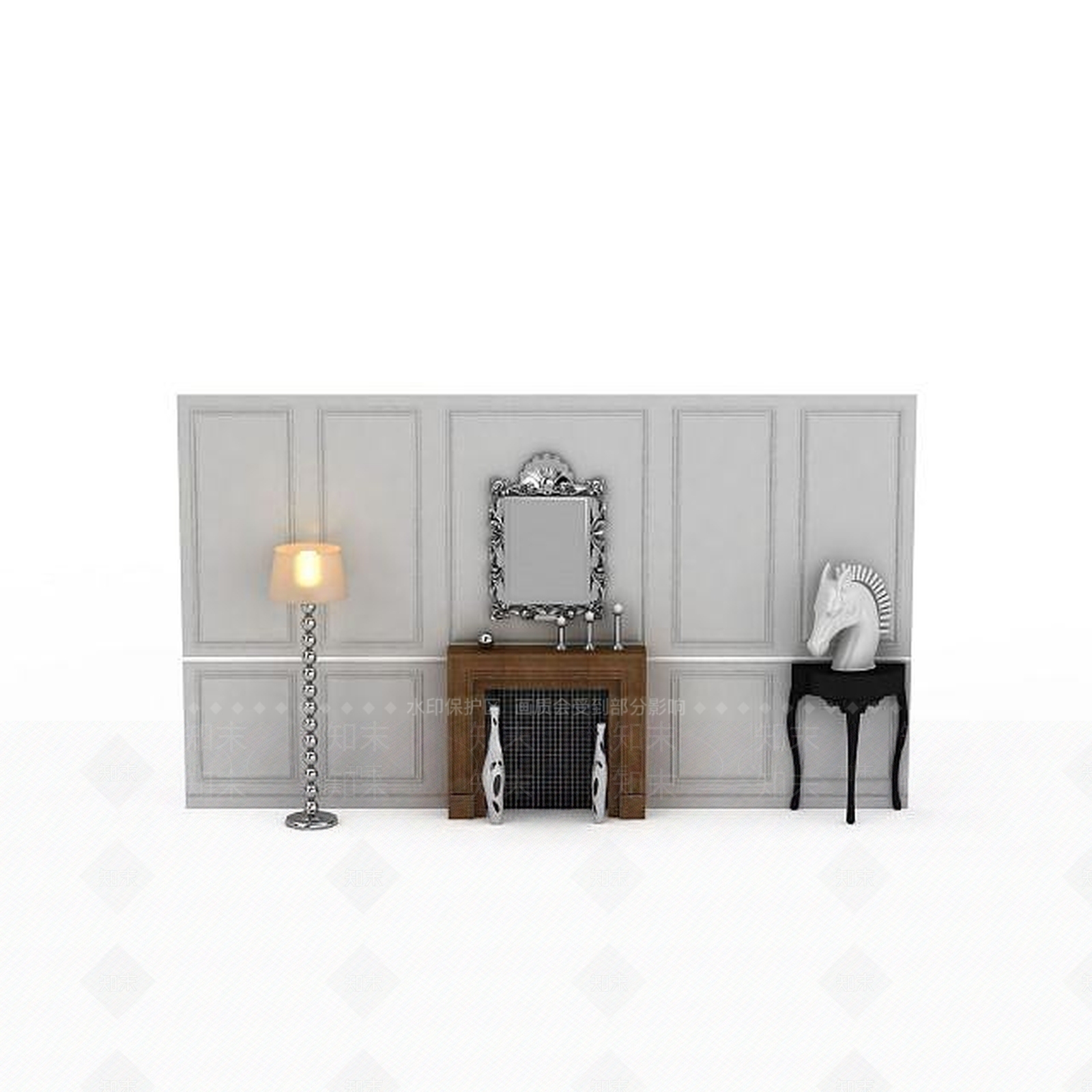 现代挂件3D模型下载【ID:1193228592】