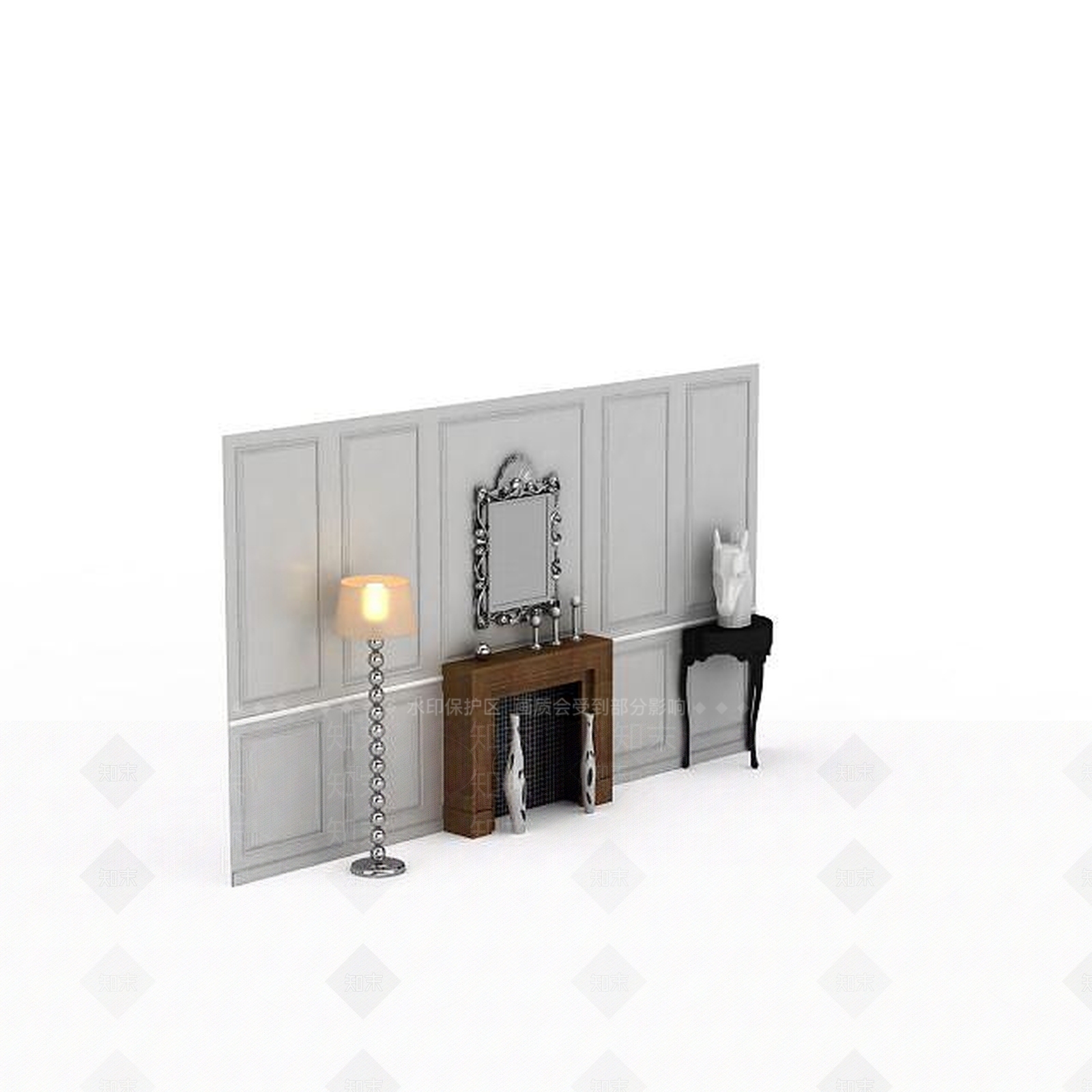 现代挂件3D模型下载【ID:1193228592】