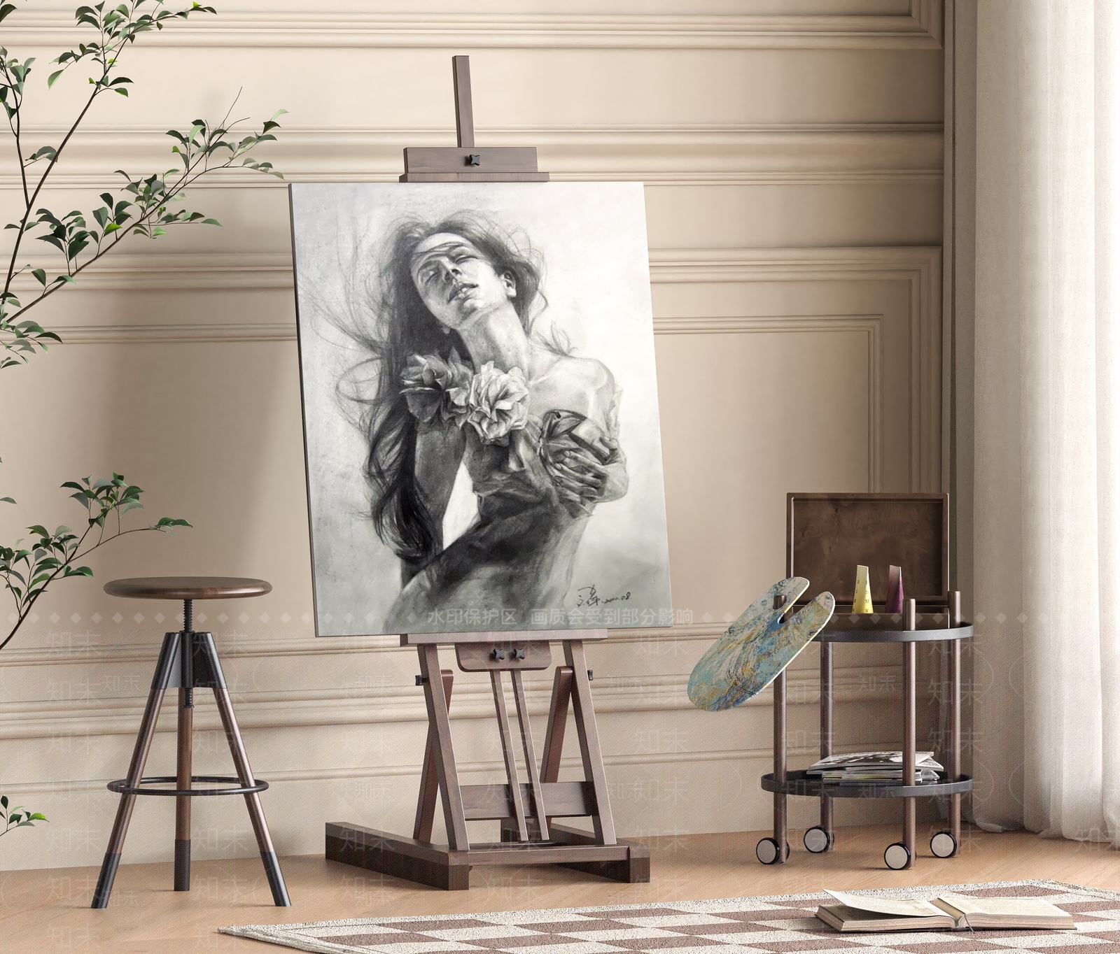 画具SU模型下载【ID:1193239907】