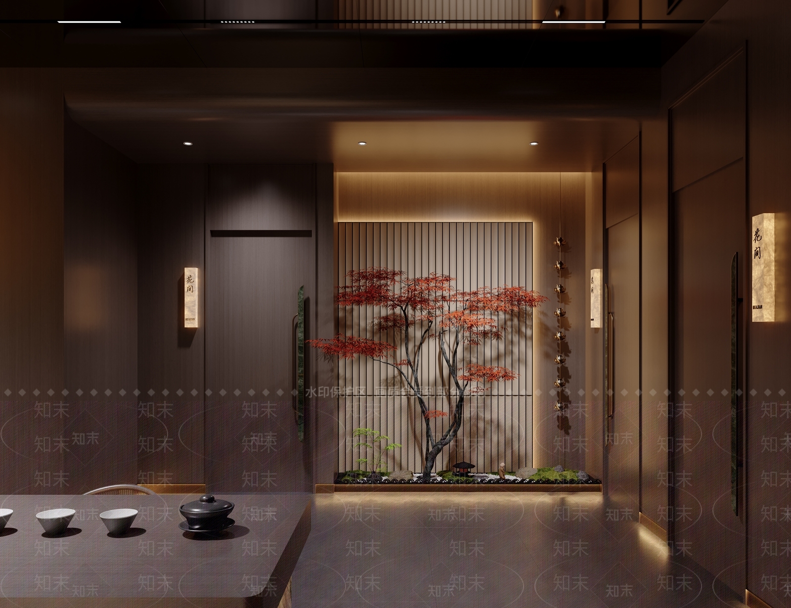 现代新中式足浴店3D模型下载【ID:1193242058】