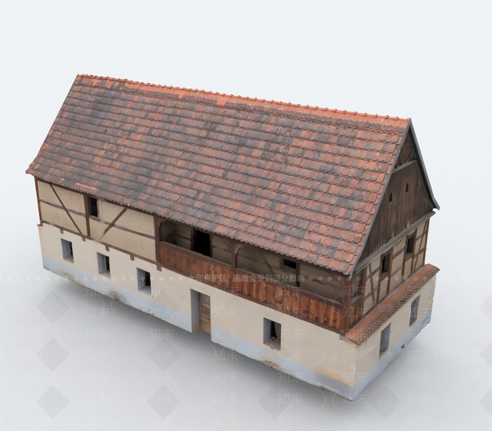 现代艺术风格建筑3D模型下载【ID:1193243138】