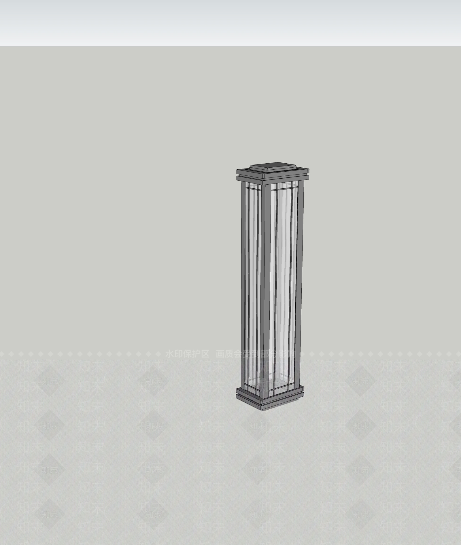 现代景观灯SU模型下载【ID:1193247039】