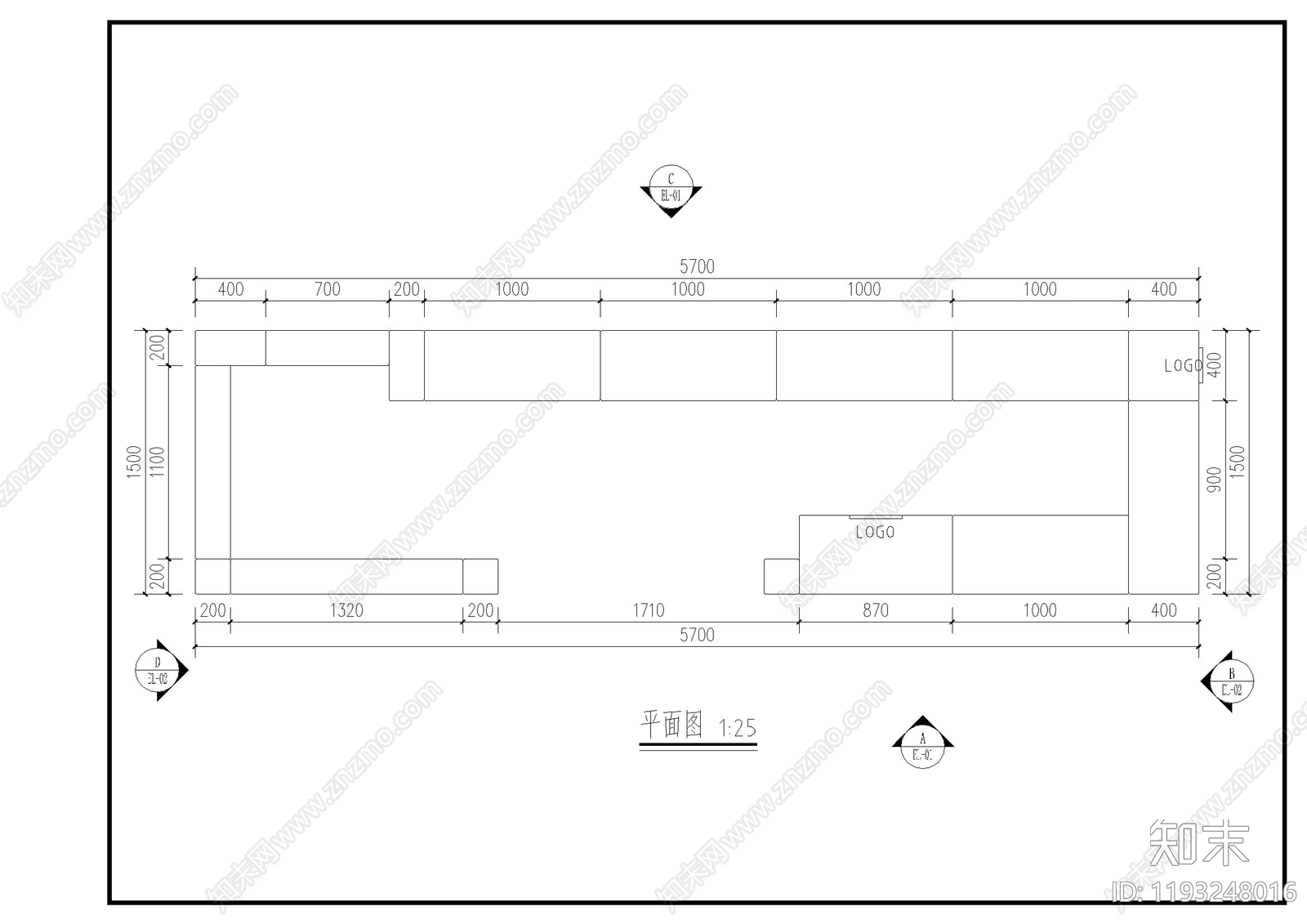 现代其他商业空间cad施工图下载【ID:1193248016】