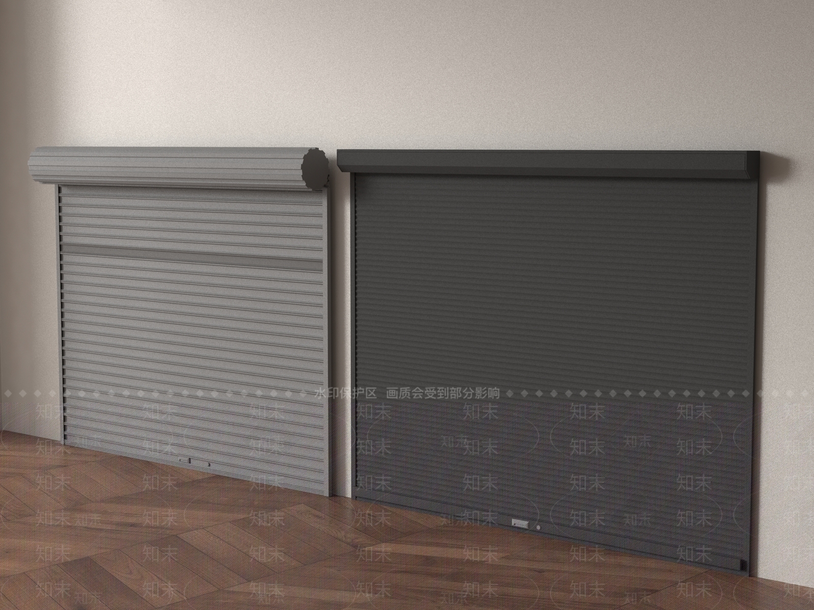 现代卷帘门SU模型下载【ID:1193250034】