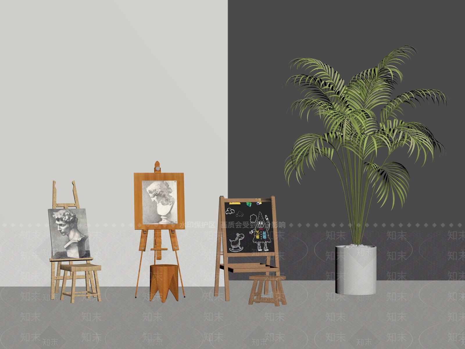 画具SU模型下载【ID:1193251071】