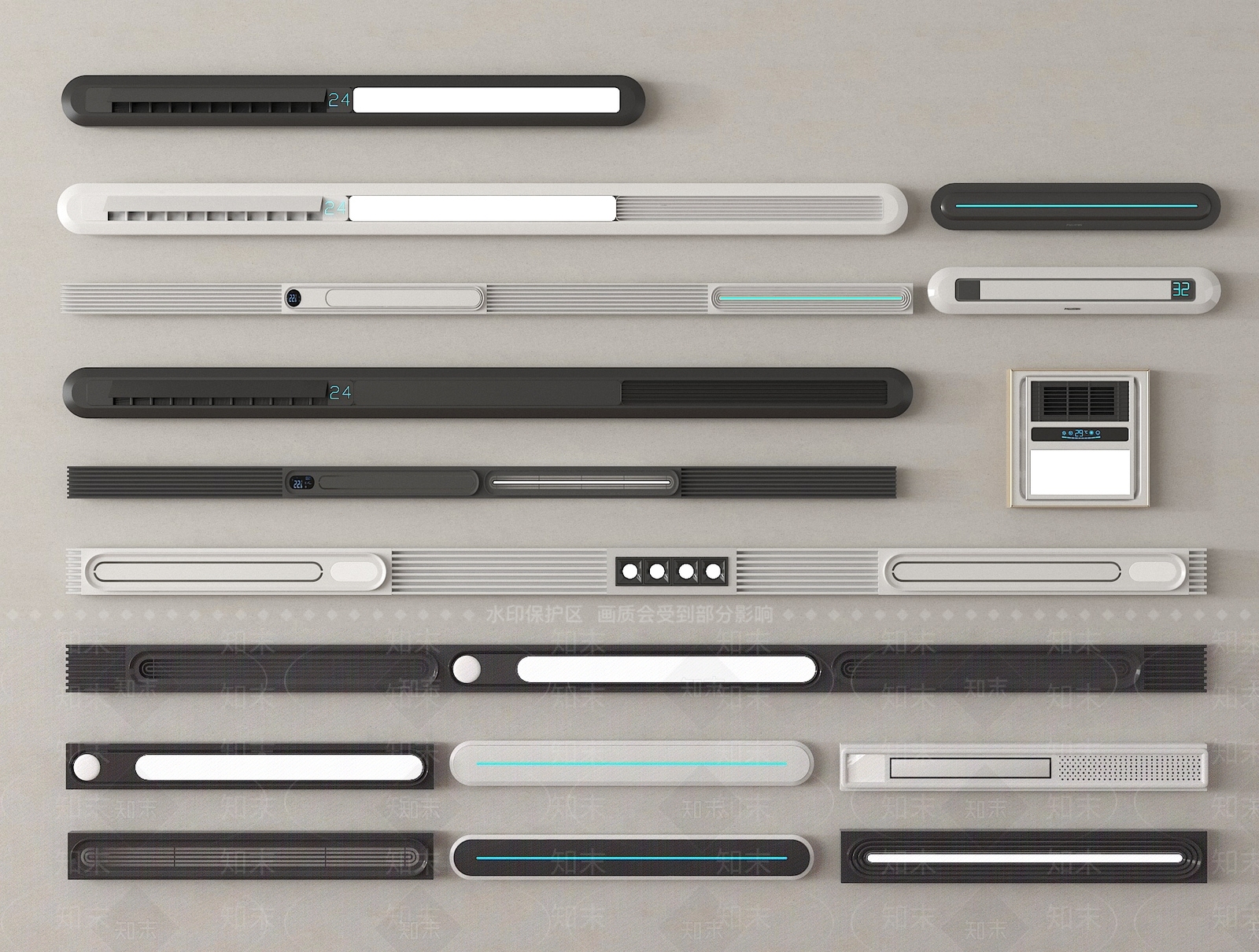 浴霸3D模型下载【ID:1193252186】