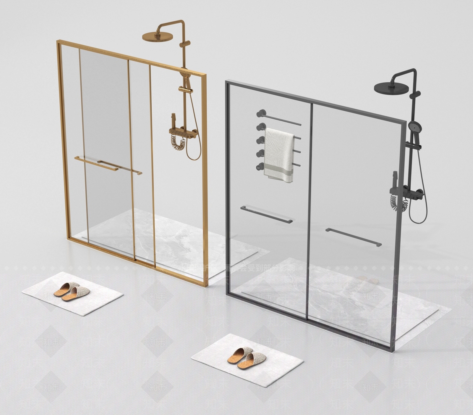 淋浴房3D模型下载【ID:1193253346】