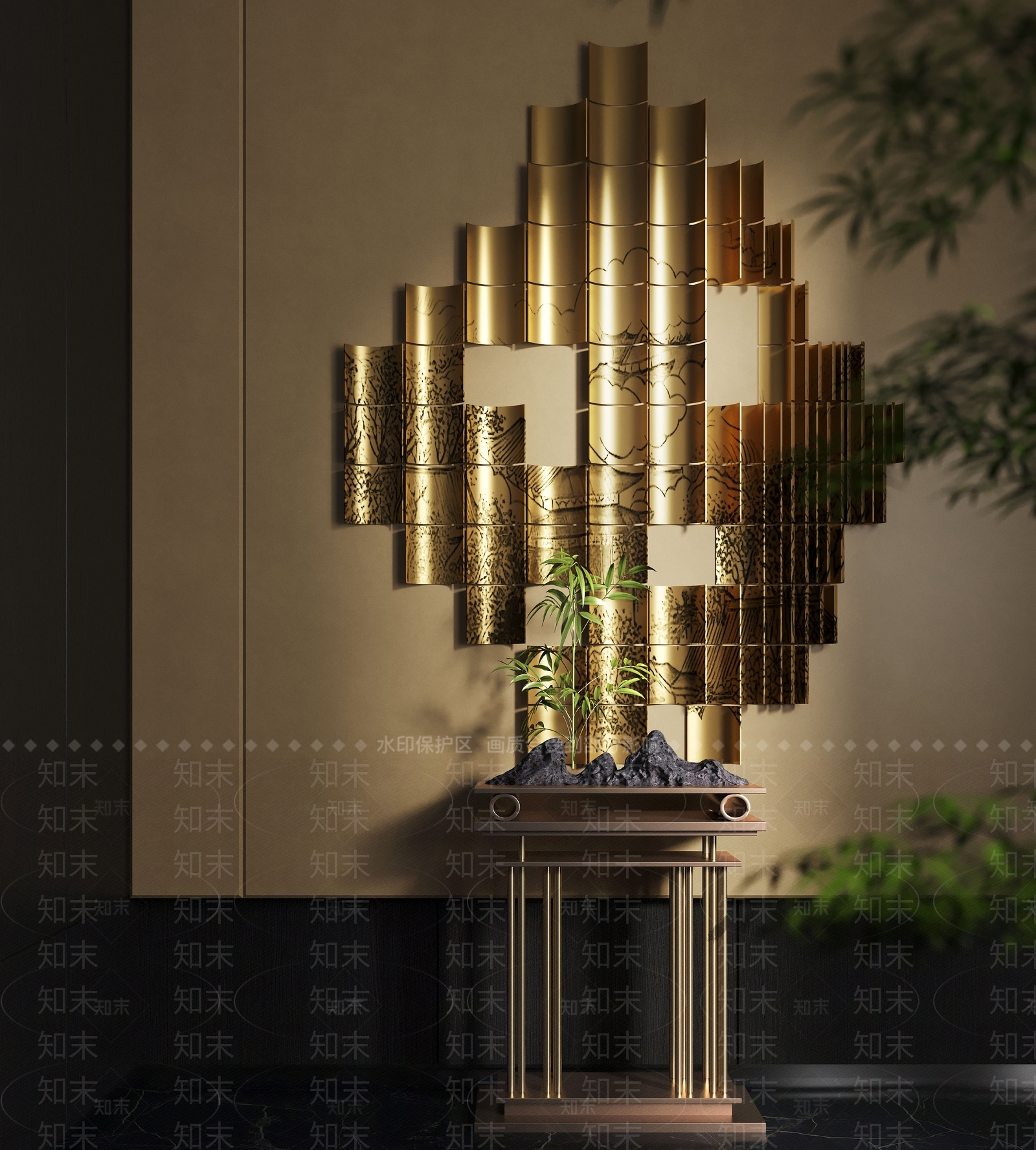 新中式挂件SU模型下载【ID:1193254461】