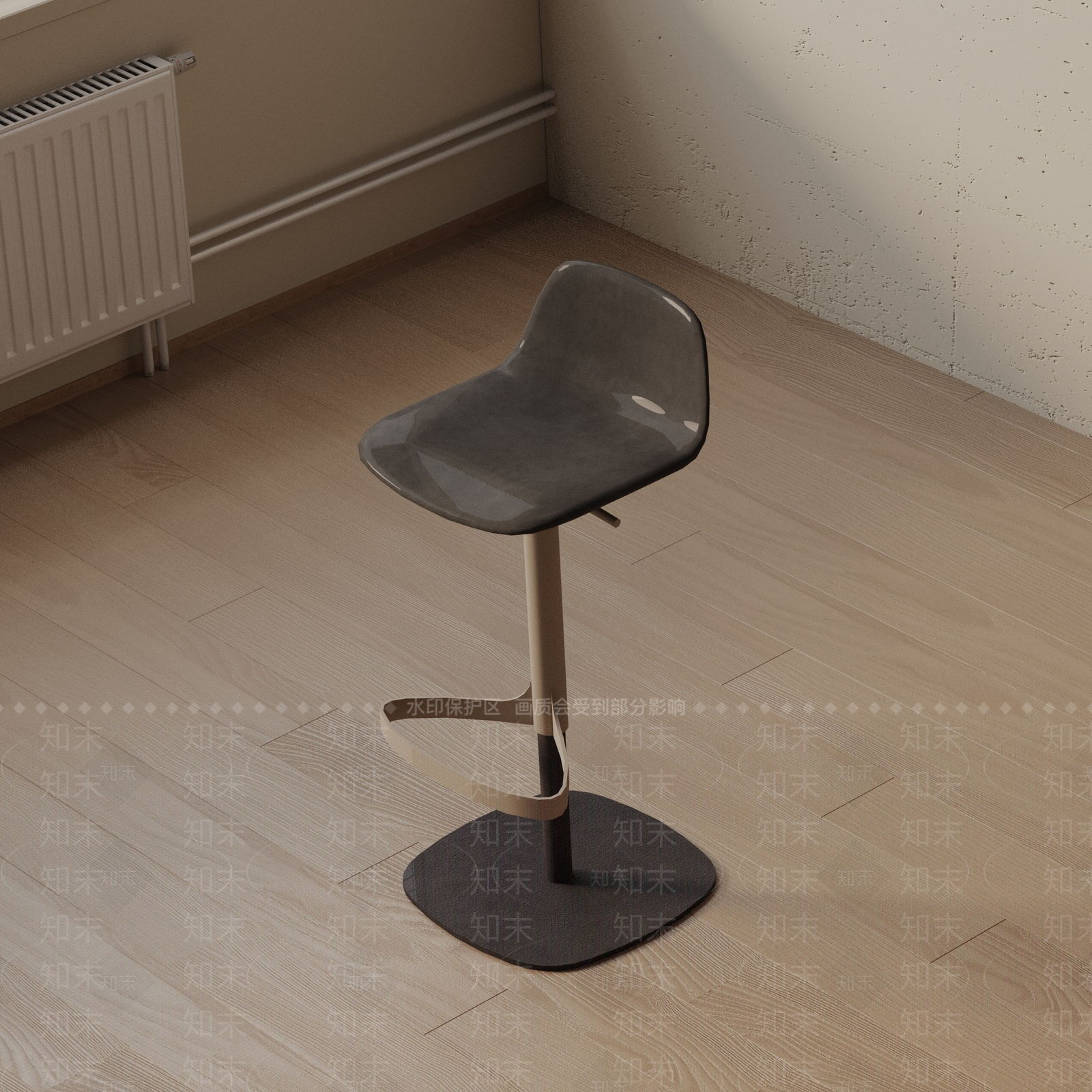 现代吧椅3D模型下载【ID:1193255664】