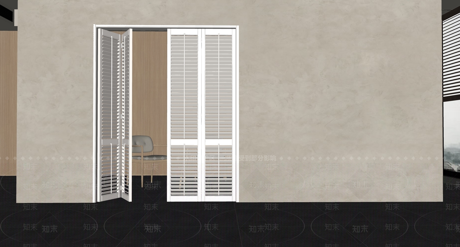 现代简约折叠门SU模型下载【ID:1193256011】