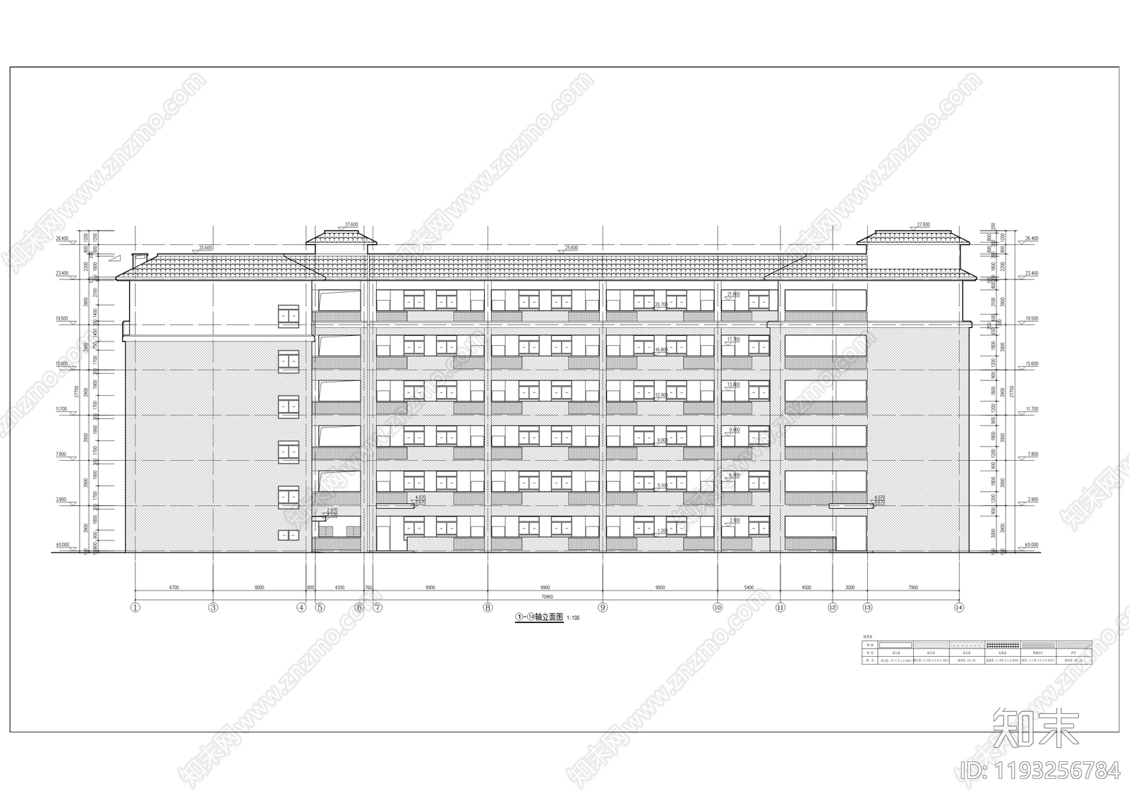 新中式学校建筑cad施工图下载【ID:1193256784】