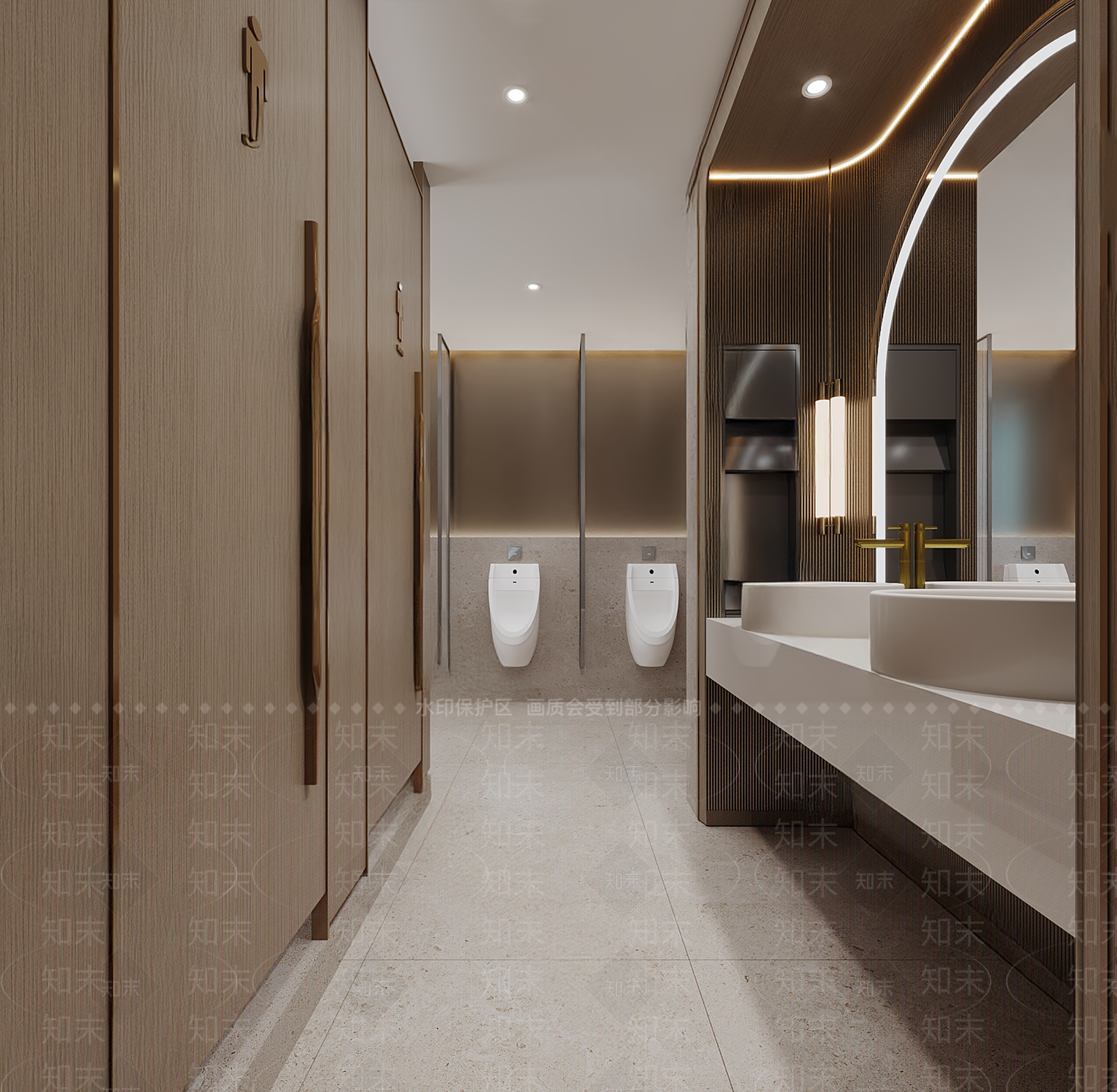 现代公共卫生间SU模型下载【ID:1193259430】