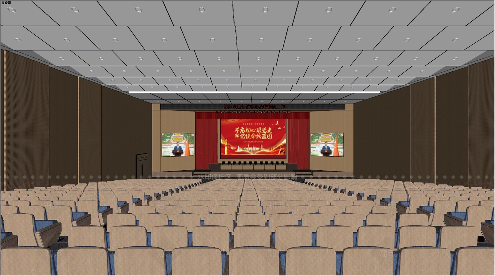 现代其他学校空间SU模型下载【ID:1193263553】