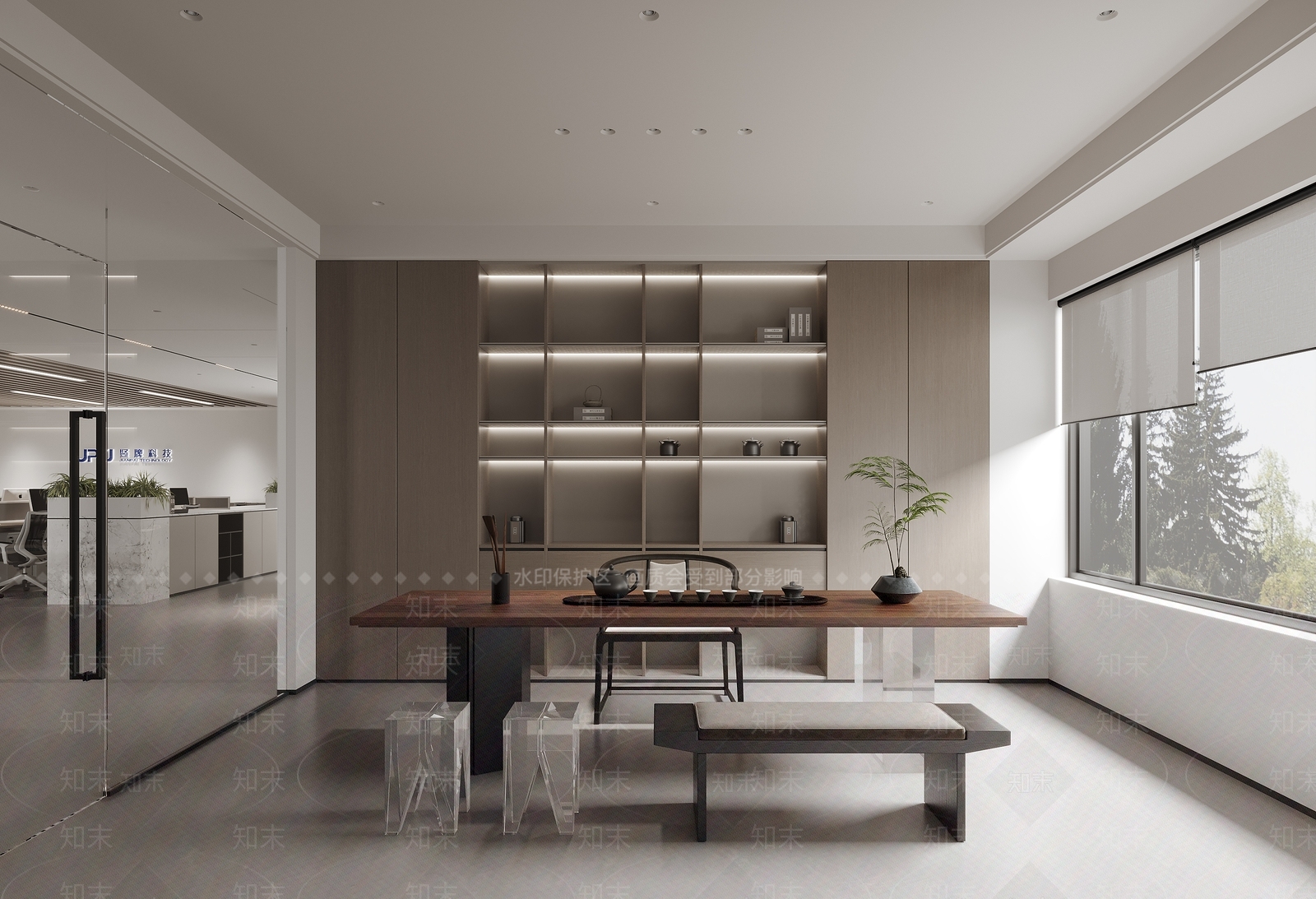 现代茶室3D模型下载【ID:1193270065】