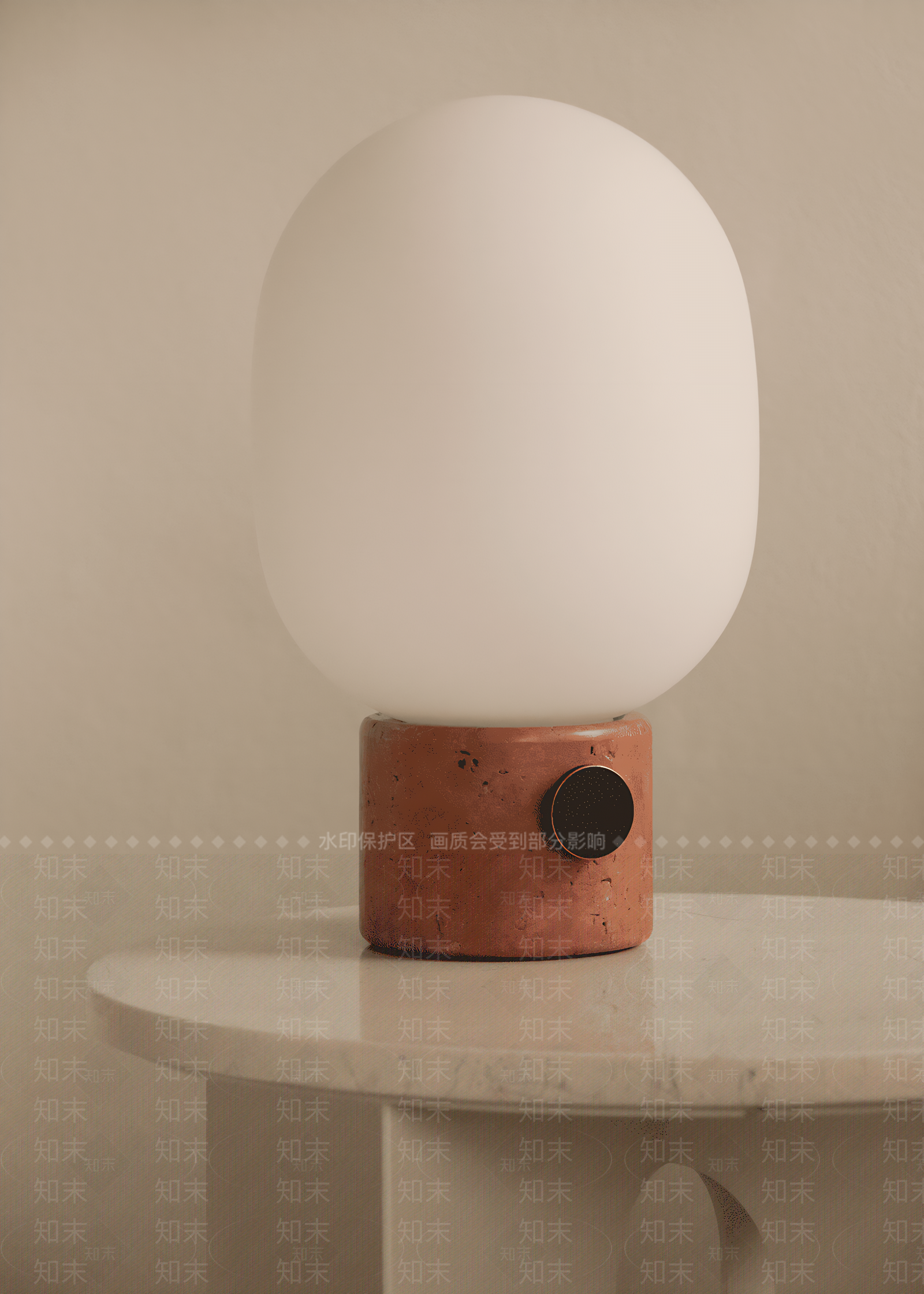 现代中古台灯3D模型下载【ID:1193271935】