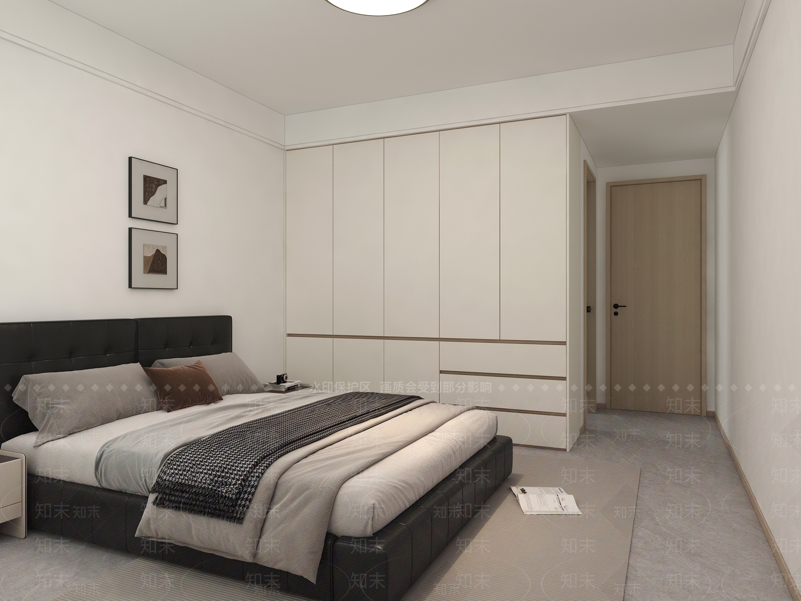 现代衣柜3D模型下载【ID:1193277534】