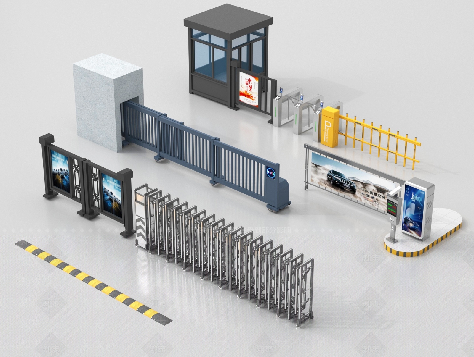 门禁SU模型下载【ID:1193279186】