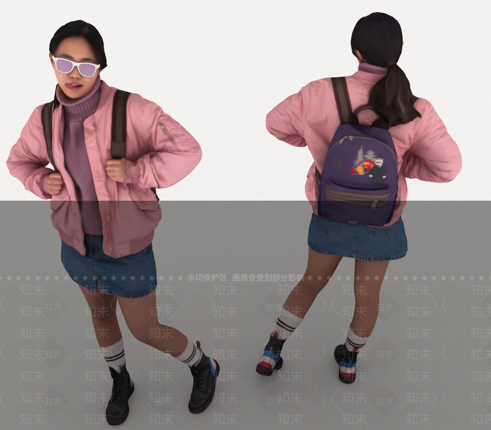 女人3D模型下载【ID:1193290354】