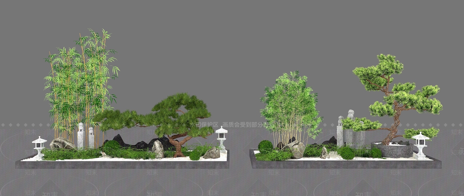 新中式庭院3D模型下载【ID:1193294727】
