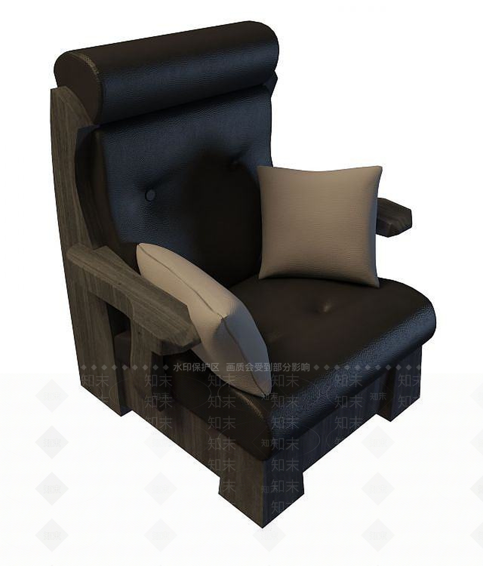 现代办公室沙发椅3D模型下载【ID:1193295568】