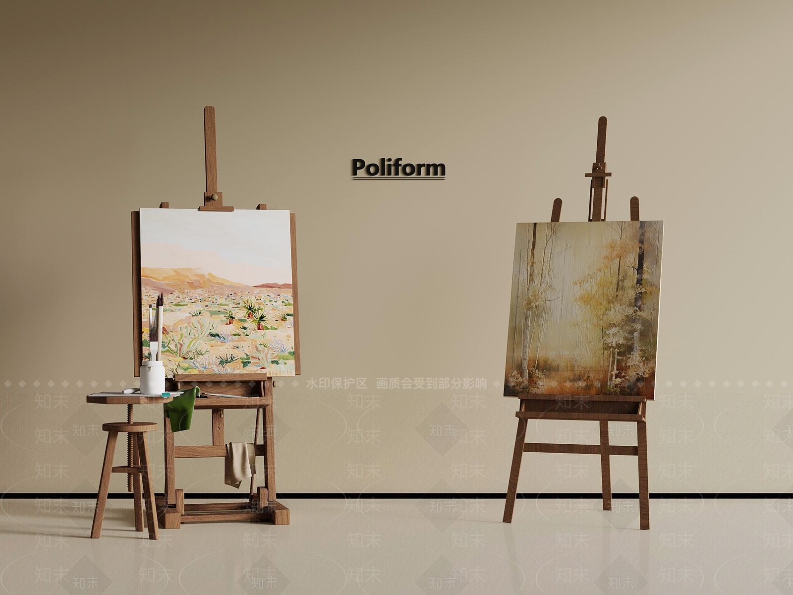 画具SU模型下载【ID:1193297653】