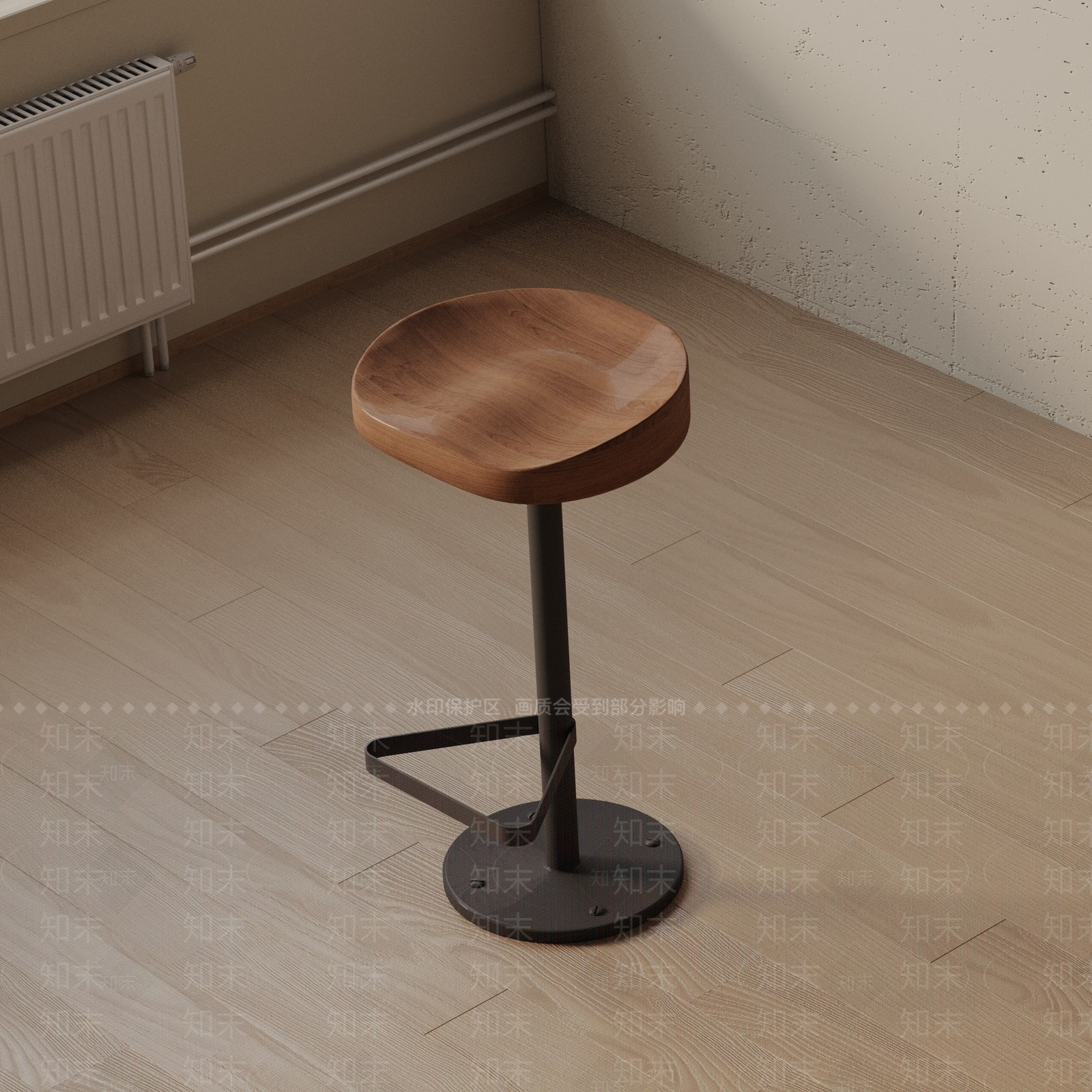 现代吧椅3D模型下载【ID:1193299543】