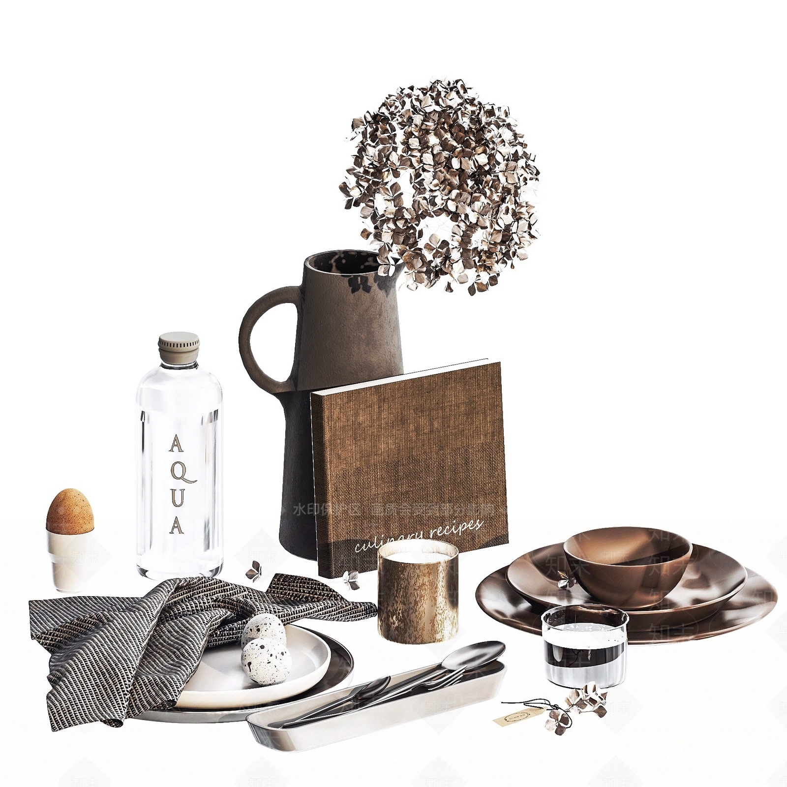 现代桌面摆件摆设装饰品3D模型下载【ID:1193301987】