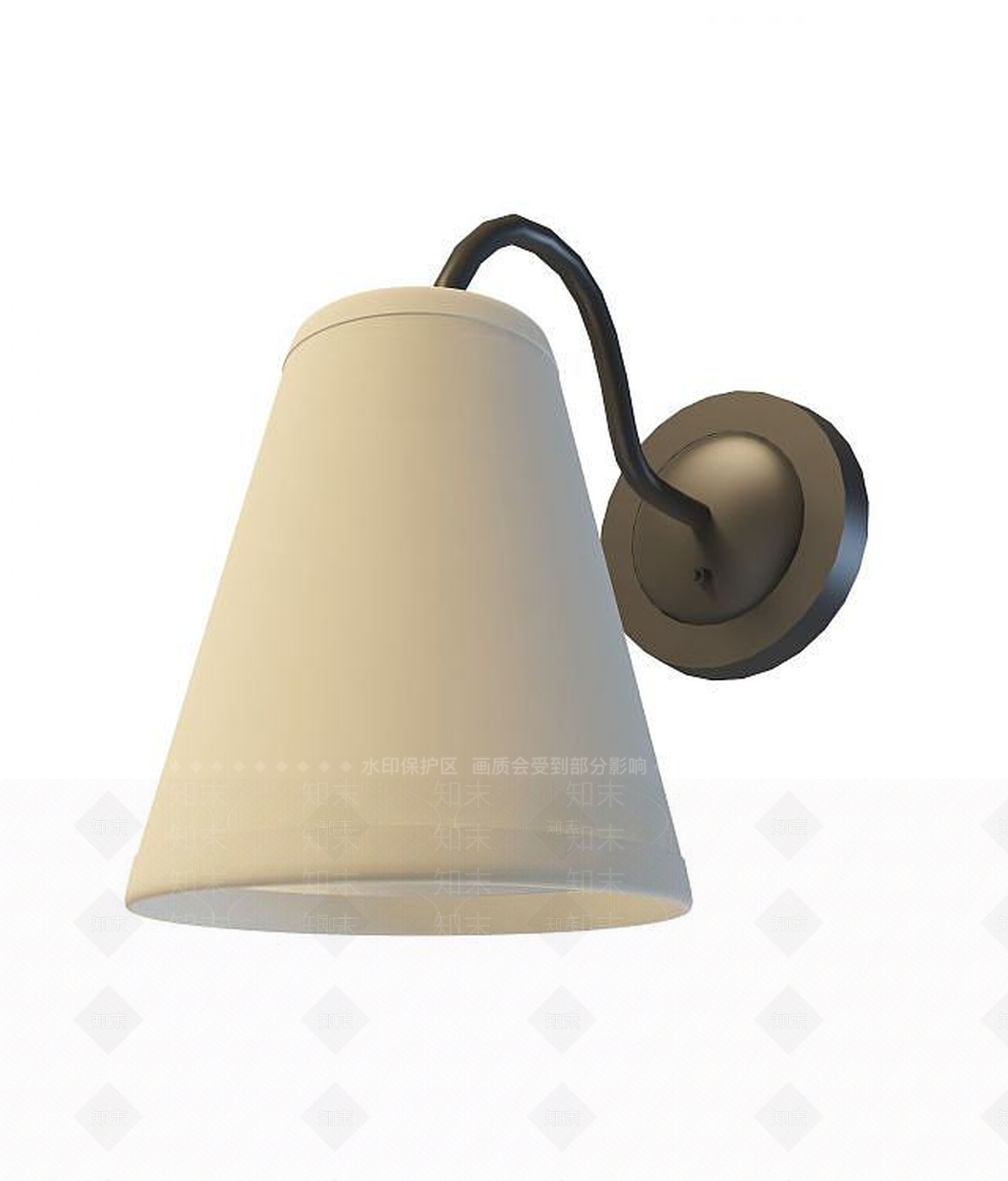 现代悬挂式壁灯3D模型下载【ID:1193305717】