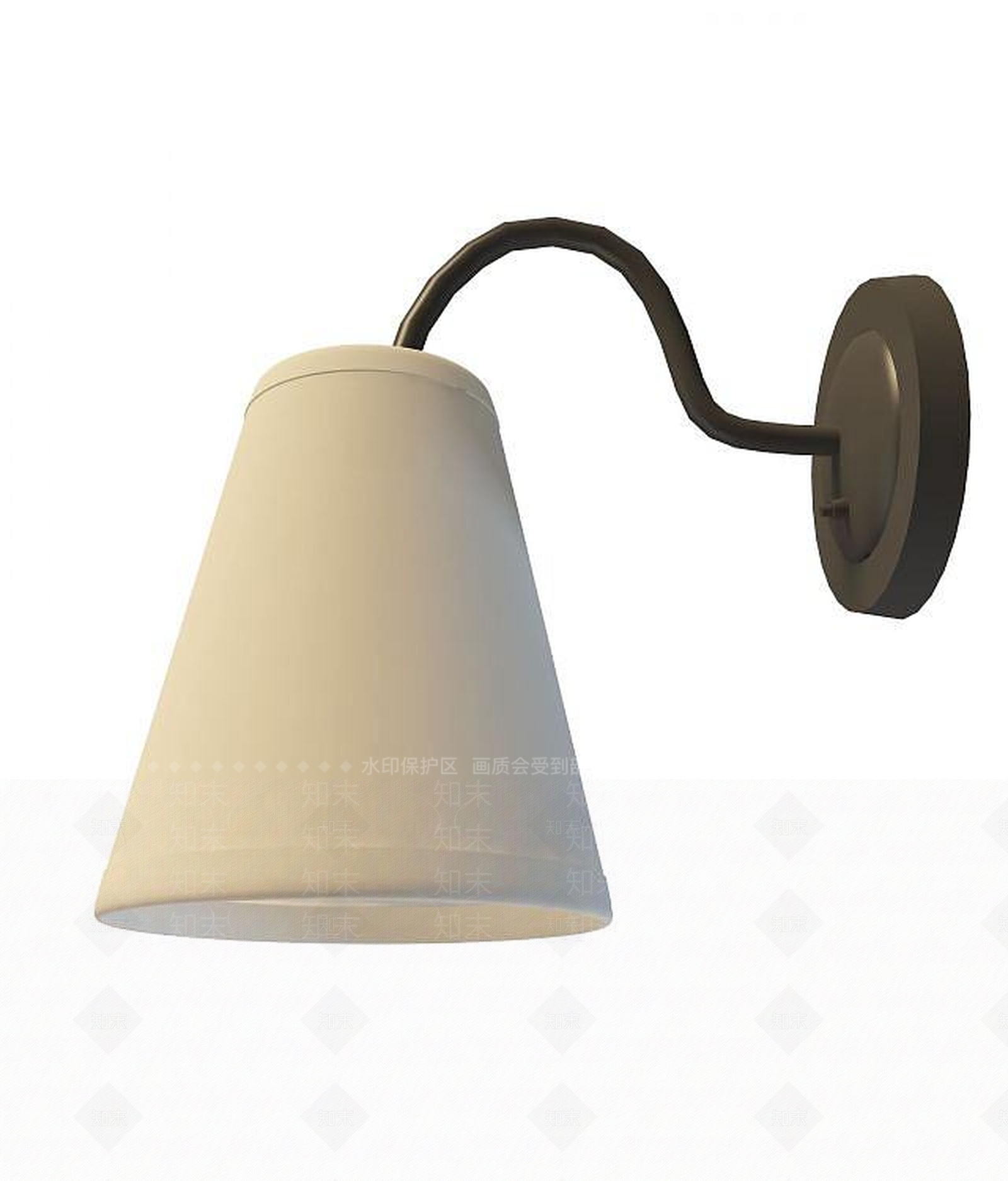现代悬挂式壁灯3D模型下载【ID:1193305717】
