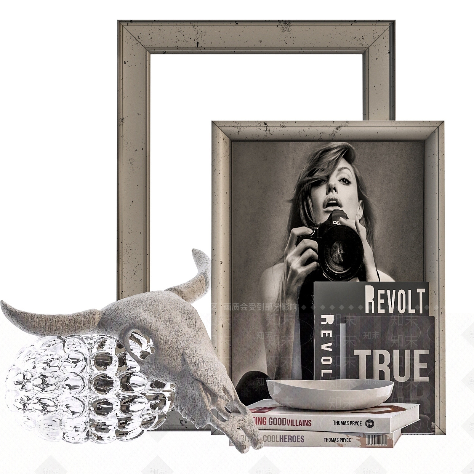 现代装饰品工艺品摆件摆设3D模型下载【ID:1193307574】