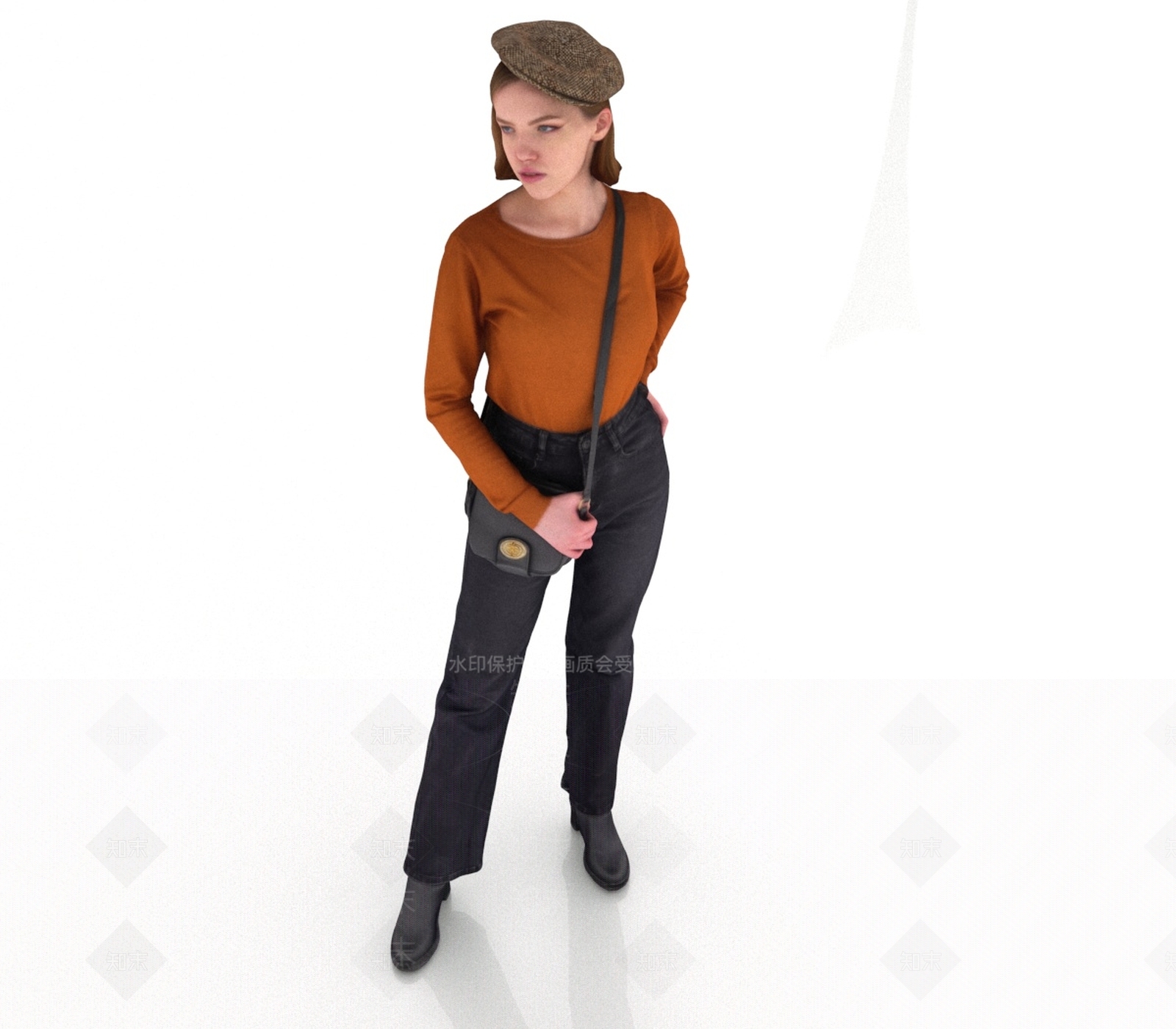 女人3D模型下载【ID:1193308843】