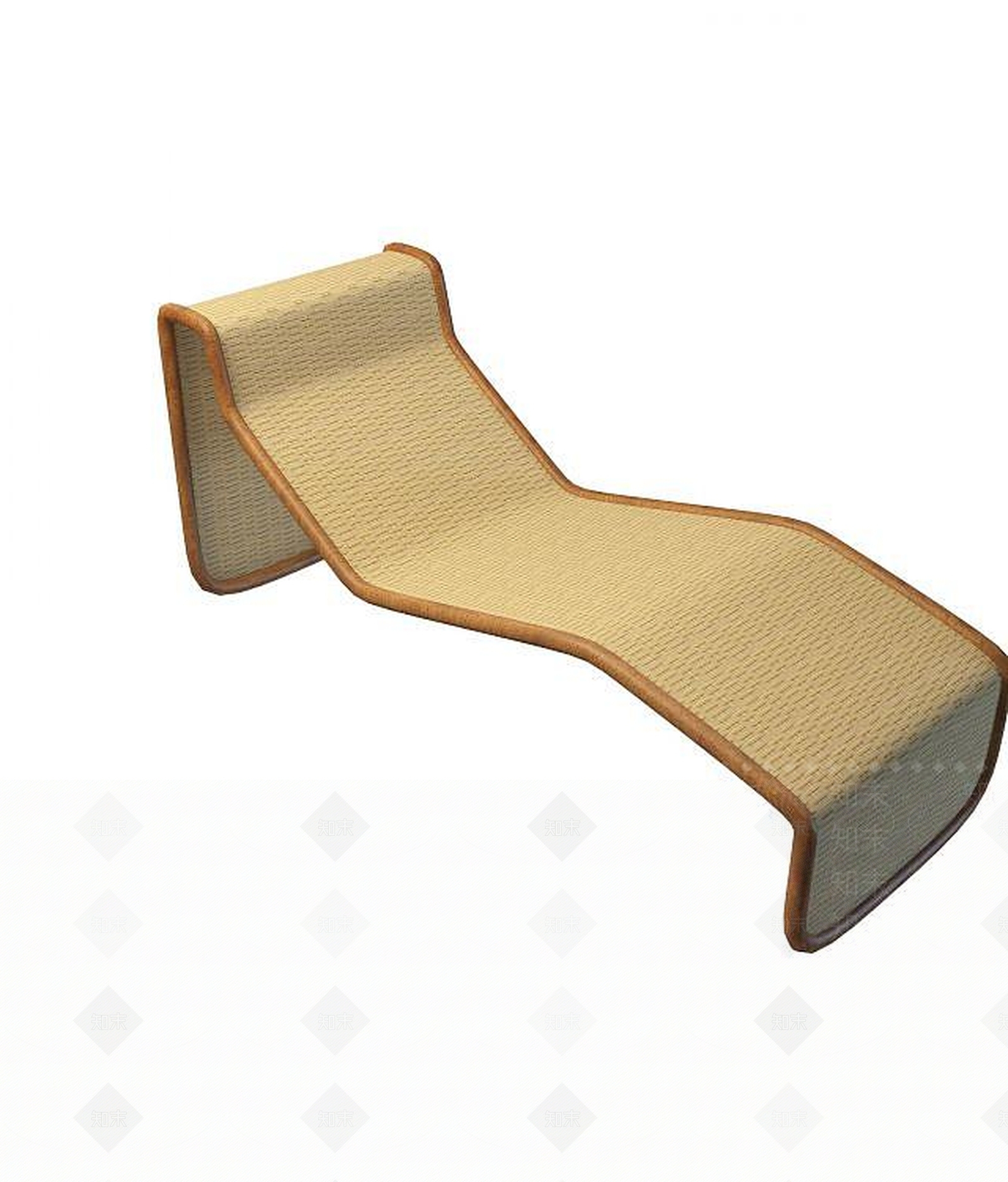 现代藤编躺椅3D模型下载【ID:1193309578】