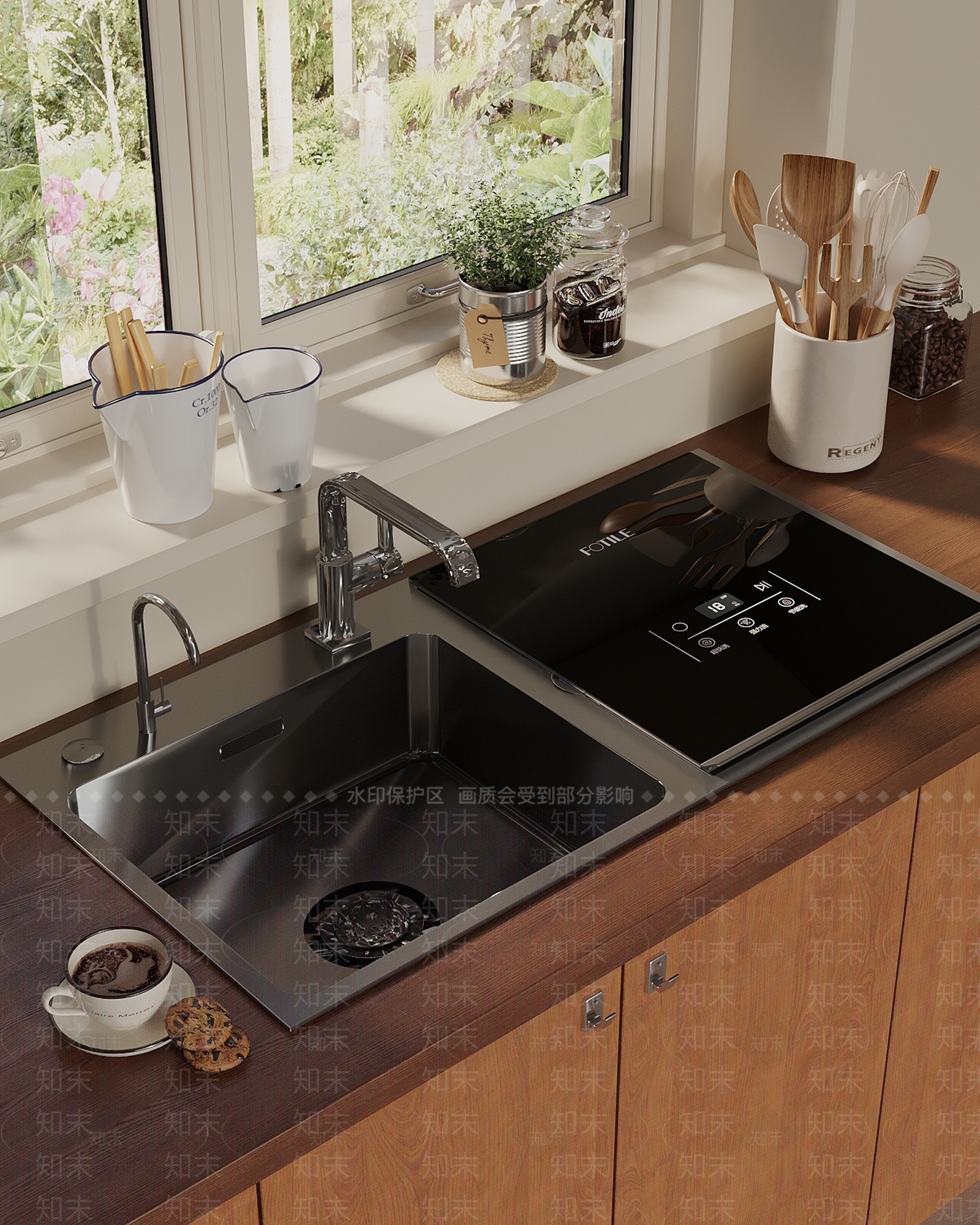 现代中古水槽SU模型下载【ID:1193310538】