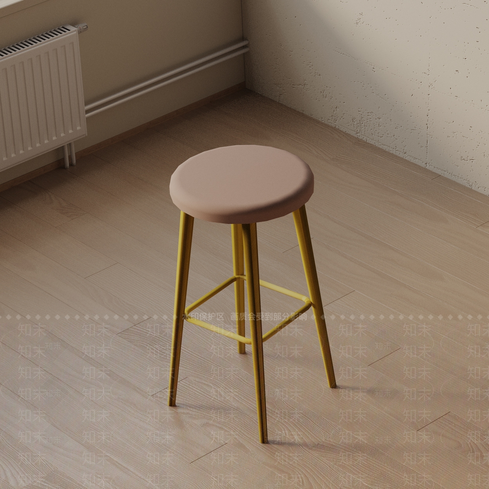 现代吧椅3D模型下载【ID:1193311783】