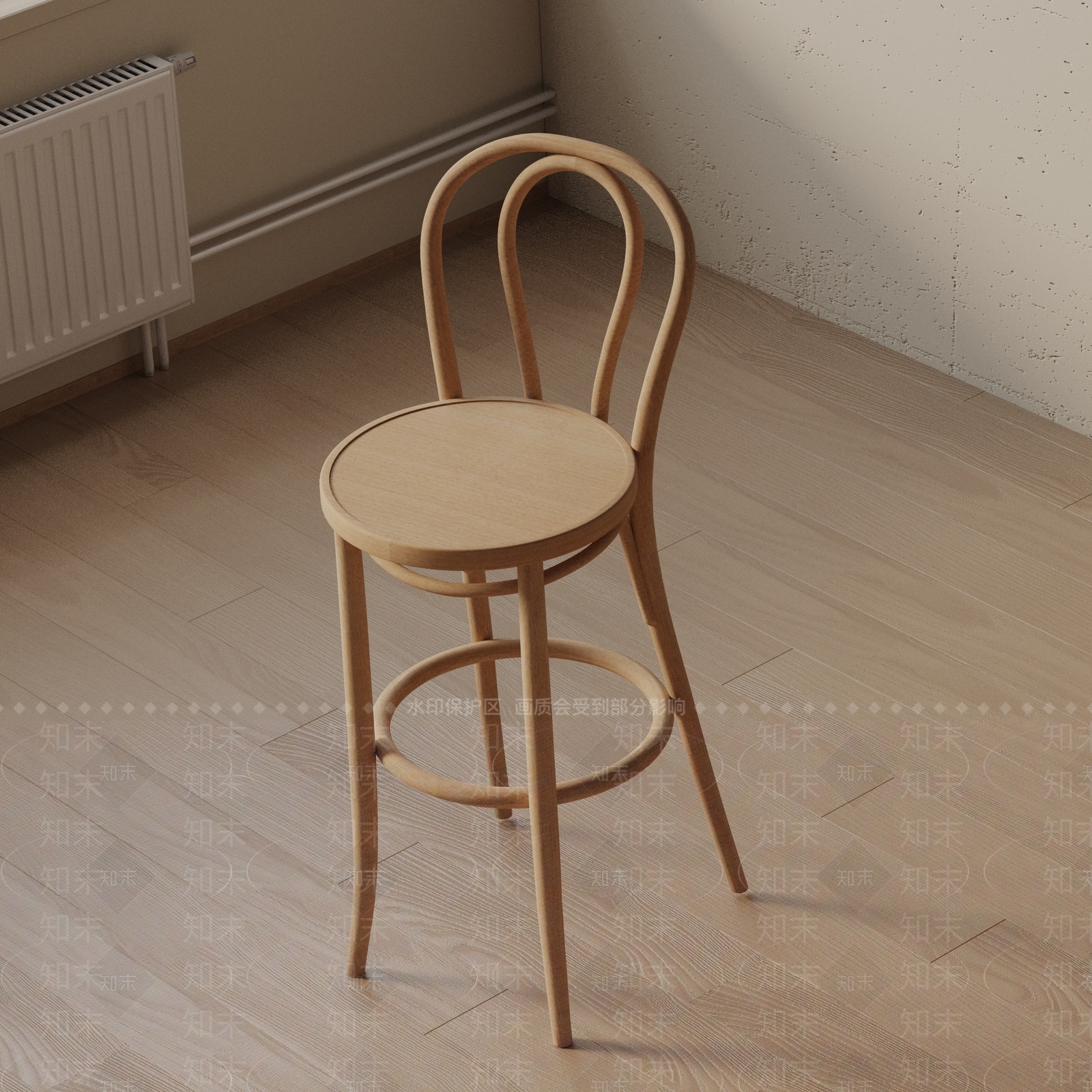 现代吧椅3D模型下载【ID:1193313215】