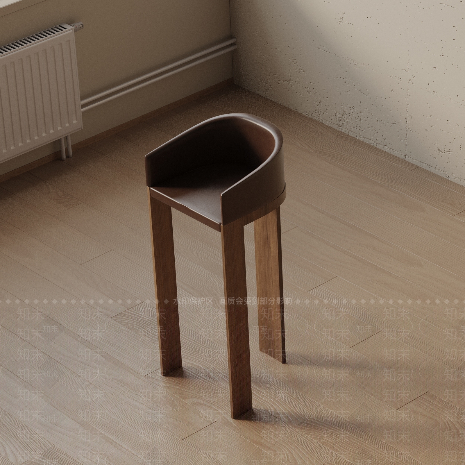 现代吧椅3D模型下载【ID:1193314666】