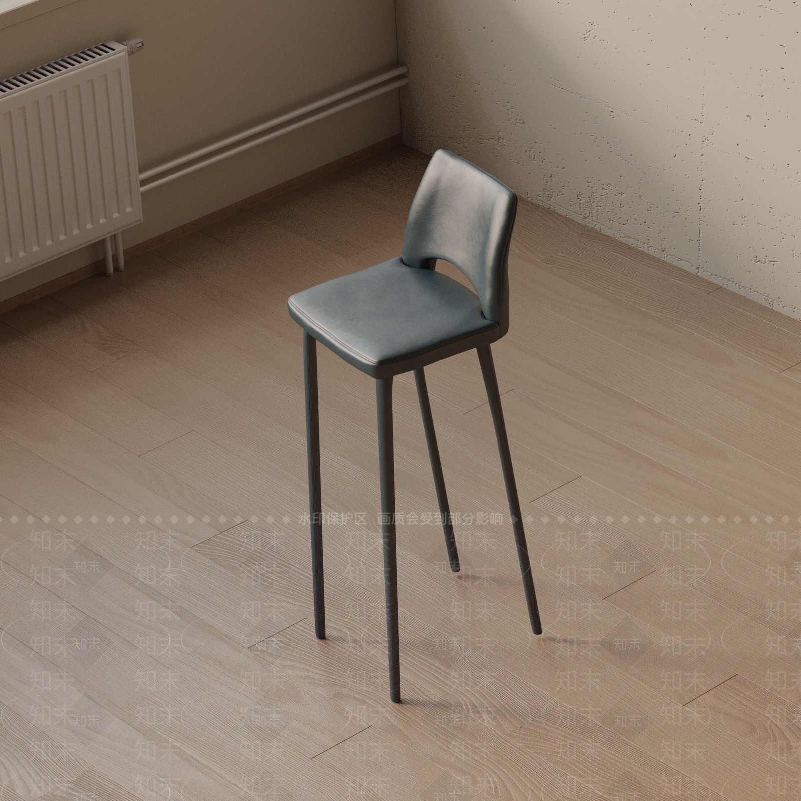现代吧椅3D模型下载【ID:1193320315】