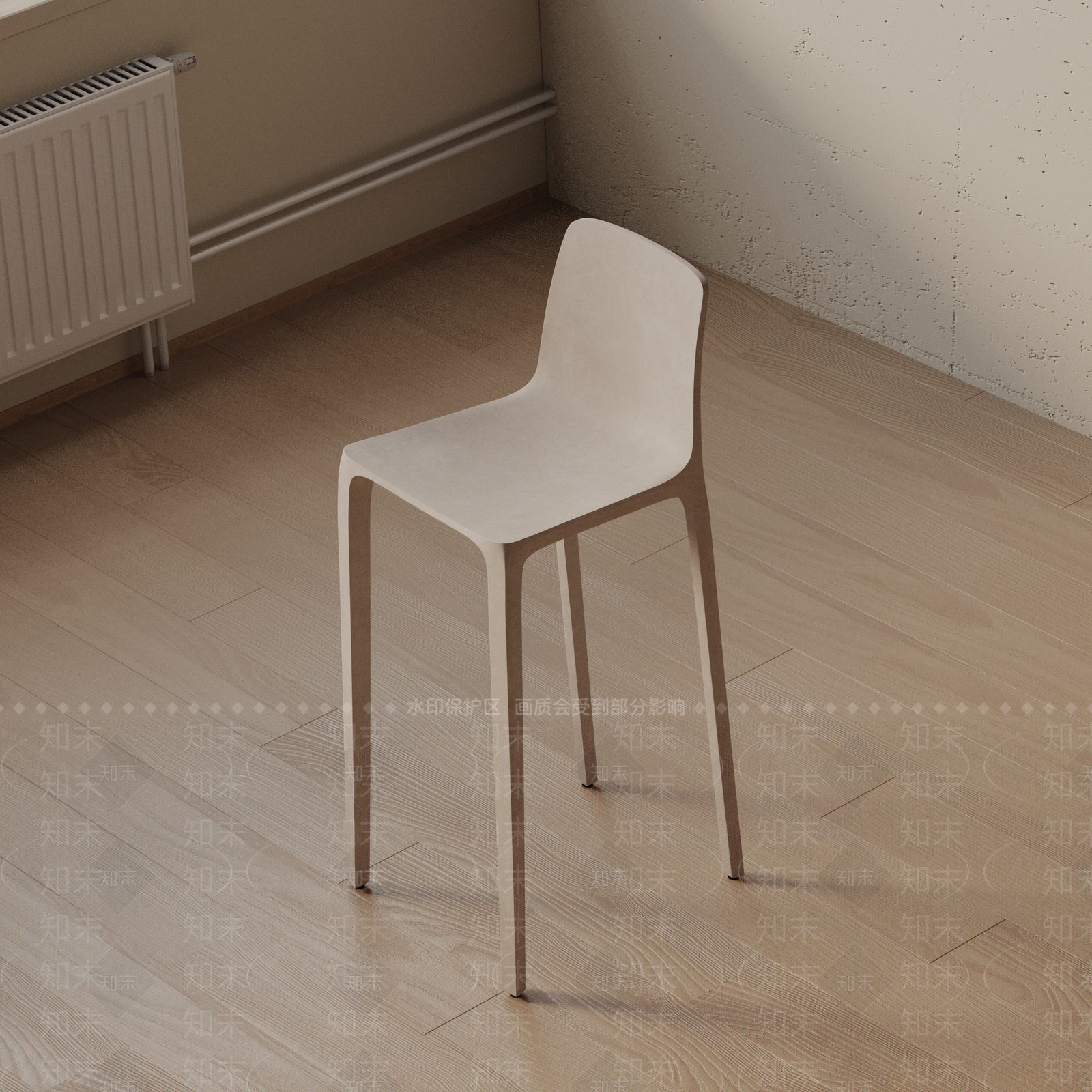 现代吧椅3D模型下载【ID:1193321621】