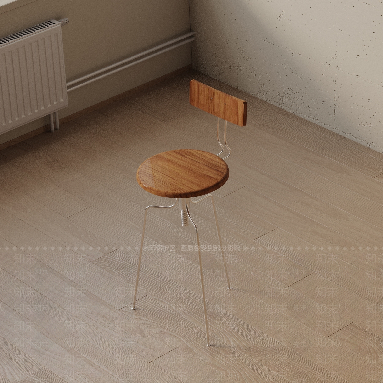 现代吧椅3D模型下载【ID:1193322381】