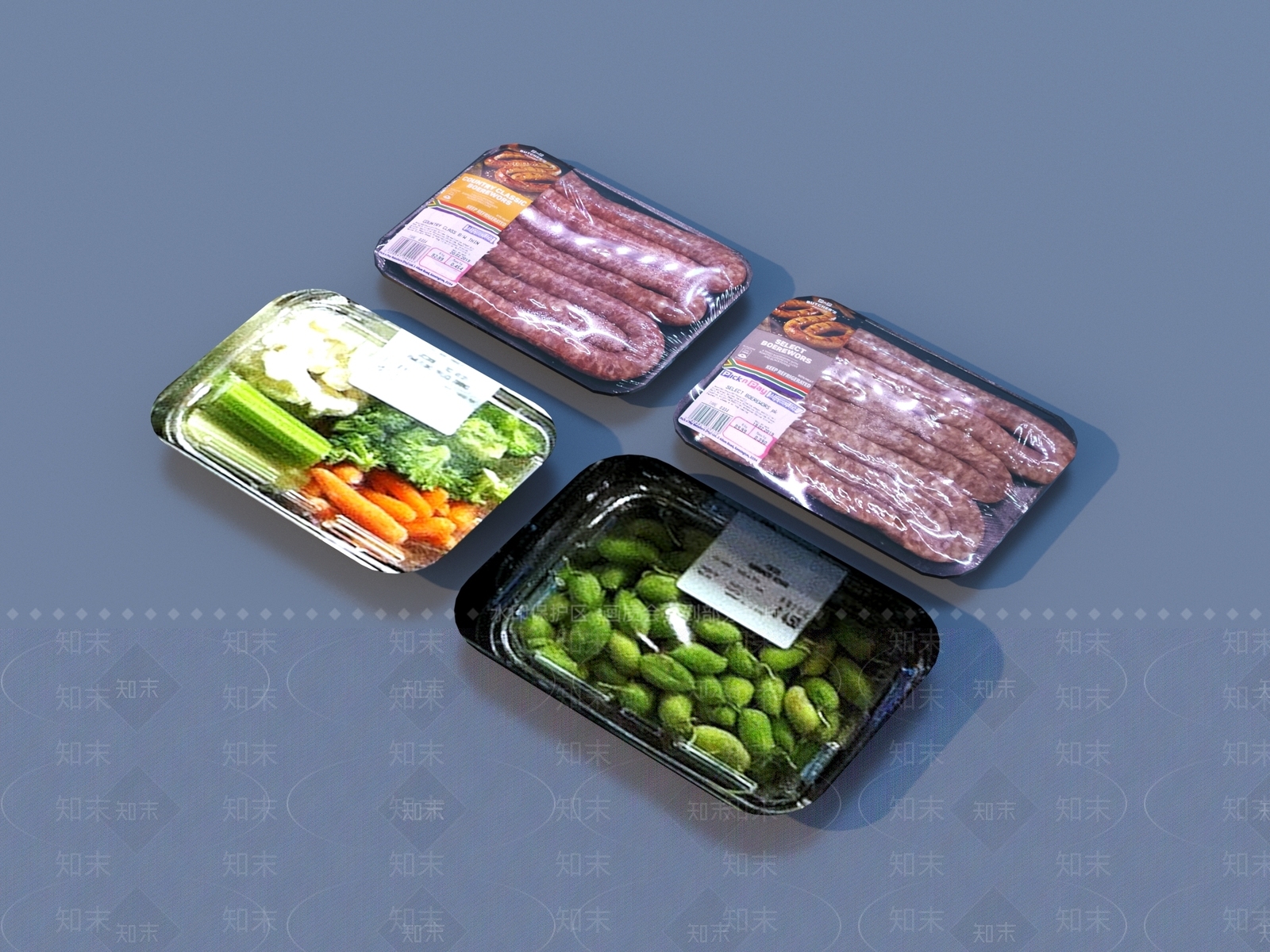 酒水食物3D模型下载【ID:1193322523】
