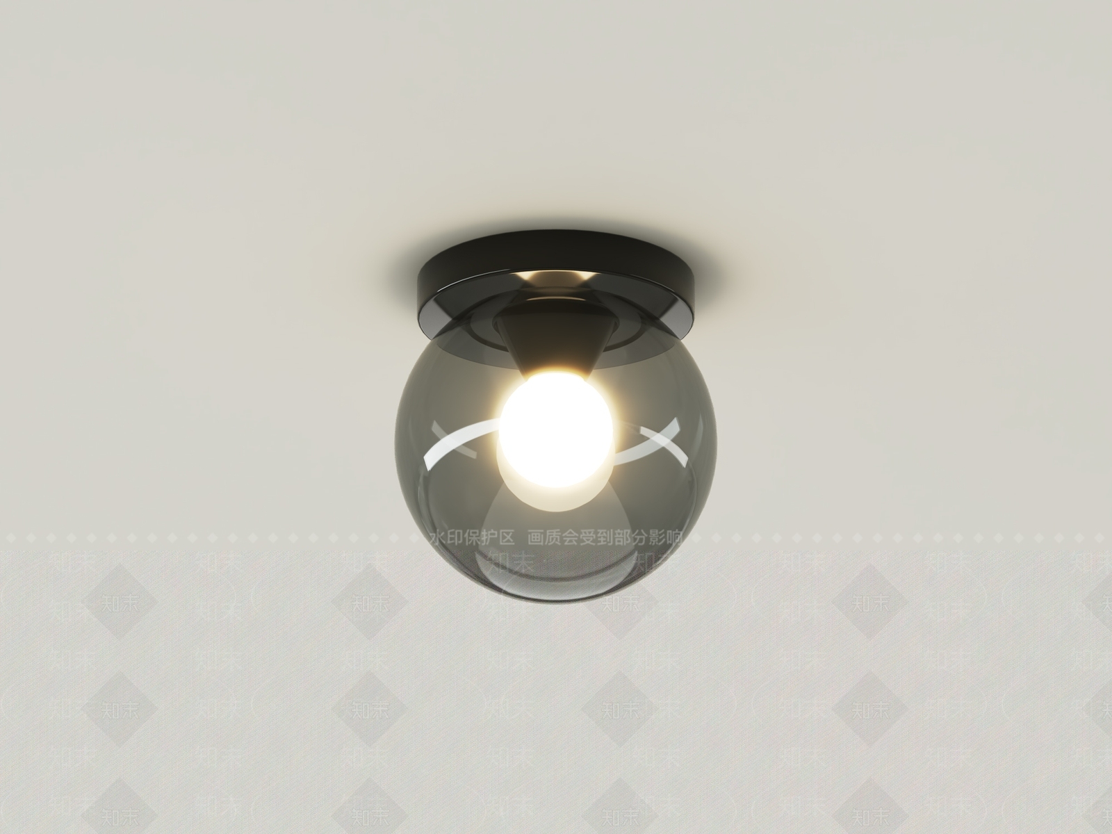 意式轻奢吸顶灯3D模型下载【ID:1193324298】