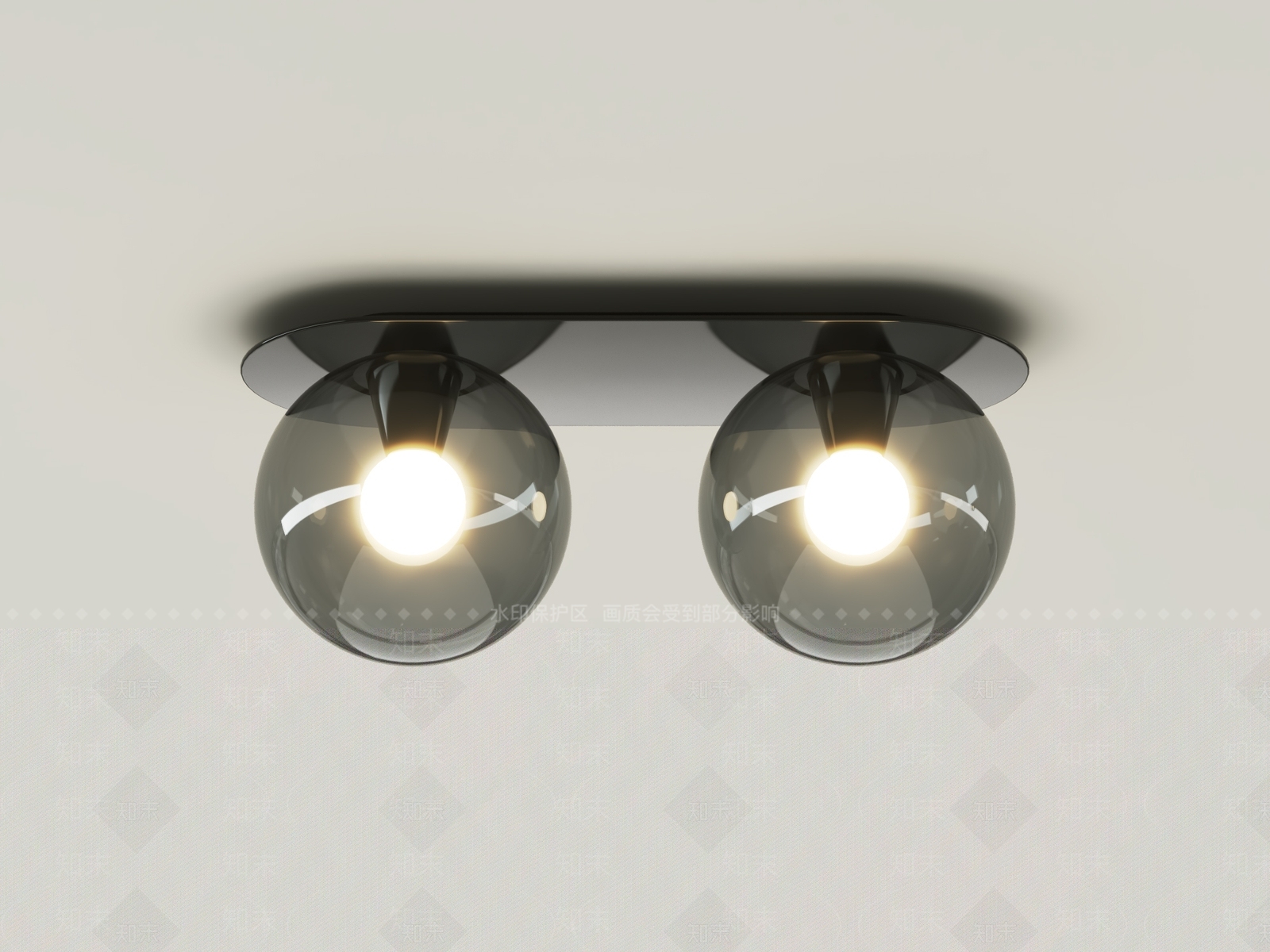 意式轻奢吸顶灯3D模型下载【ID:1193324298】