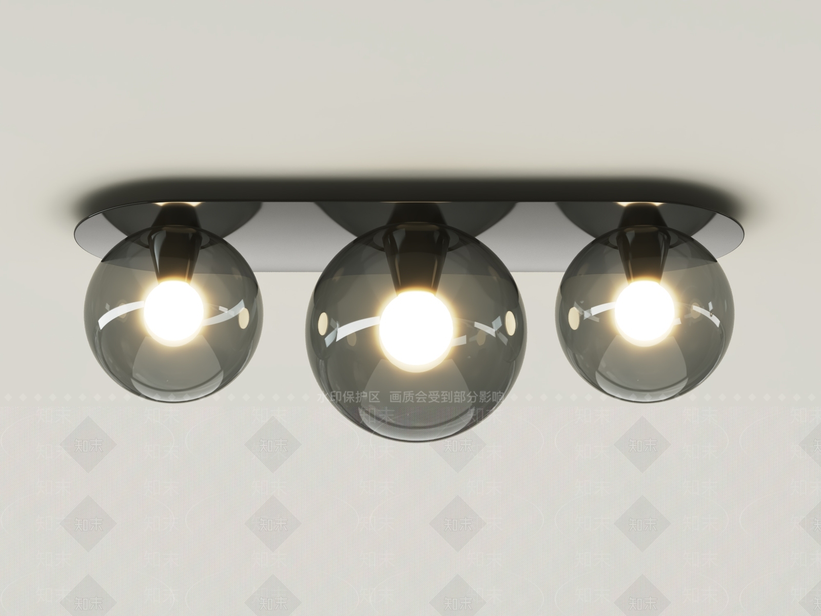 意式轻奢吸顶灯3D模型下载【ID:1193324298】