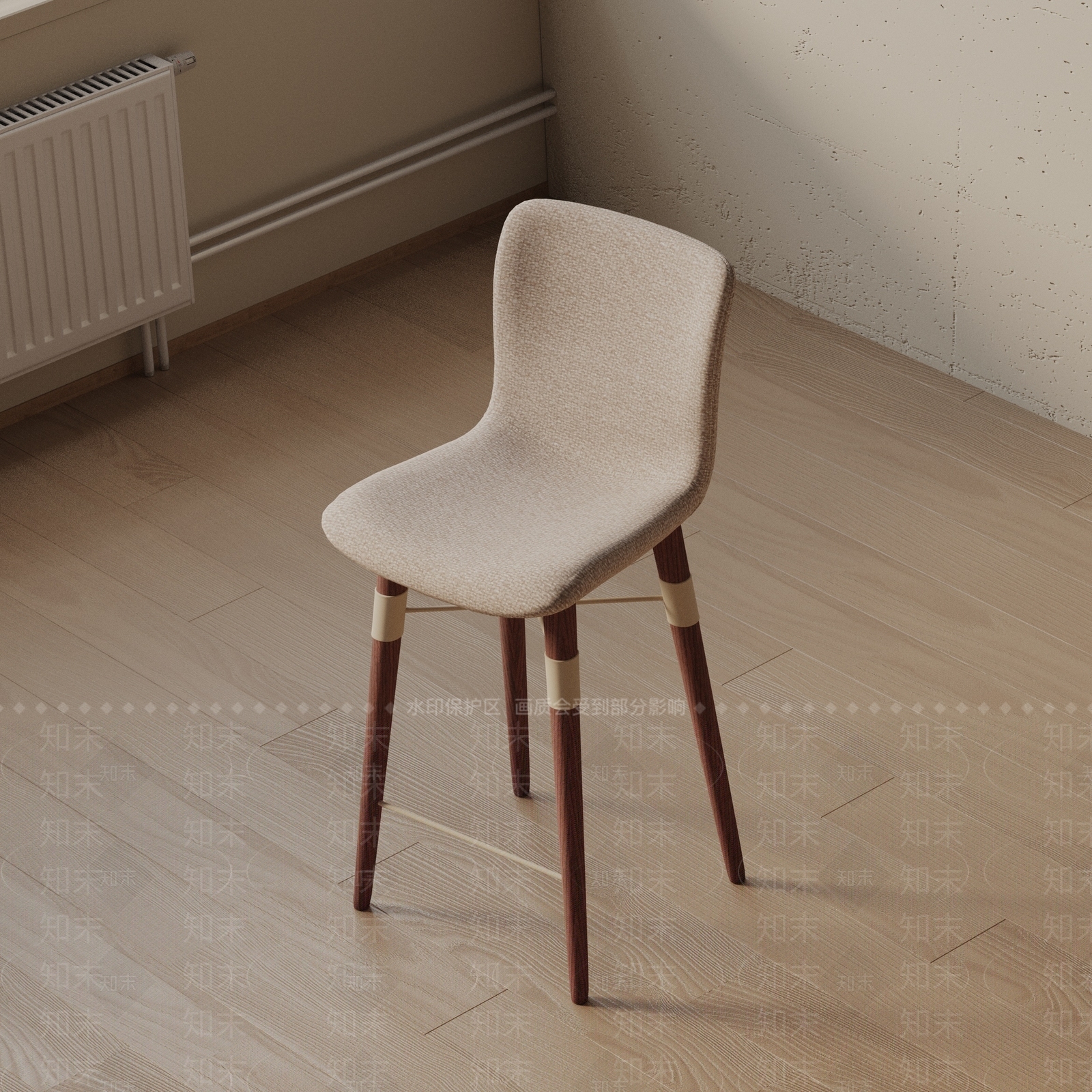现代吧椅3D模型下载【ID:1193325442】