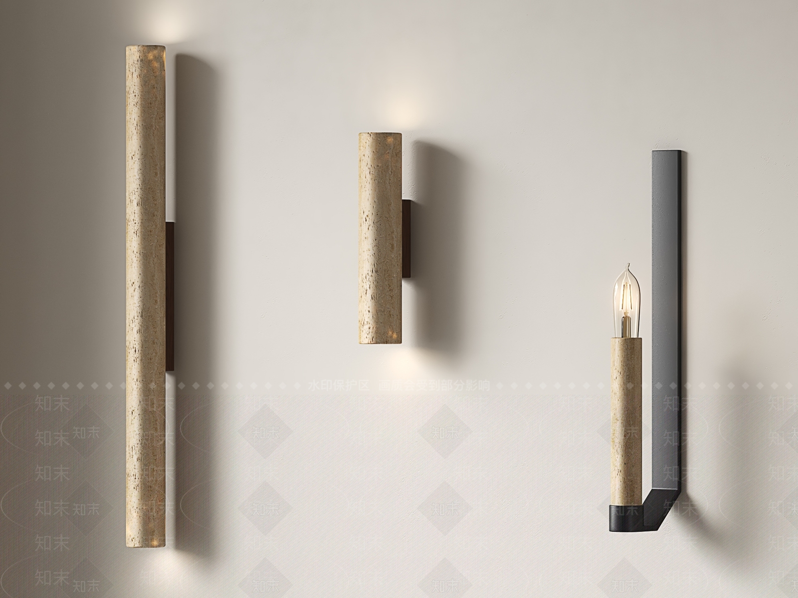 复古中古壁灯SU模型下载【ID:1193326595】