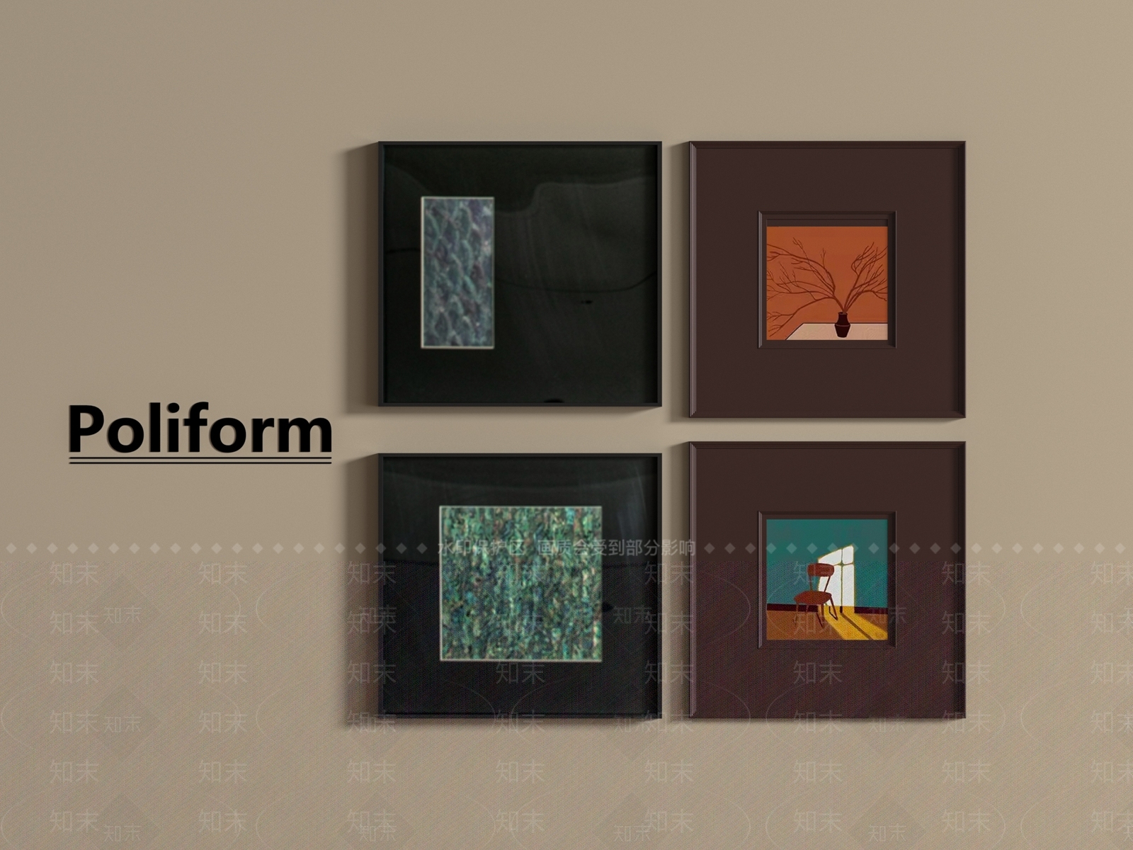 现代挂画SU模型下载【ID:1193332828】