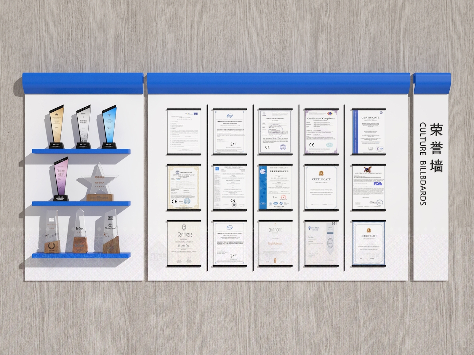 现代奖杯奖牌SU模型下载【ID:1193342745】