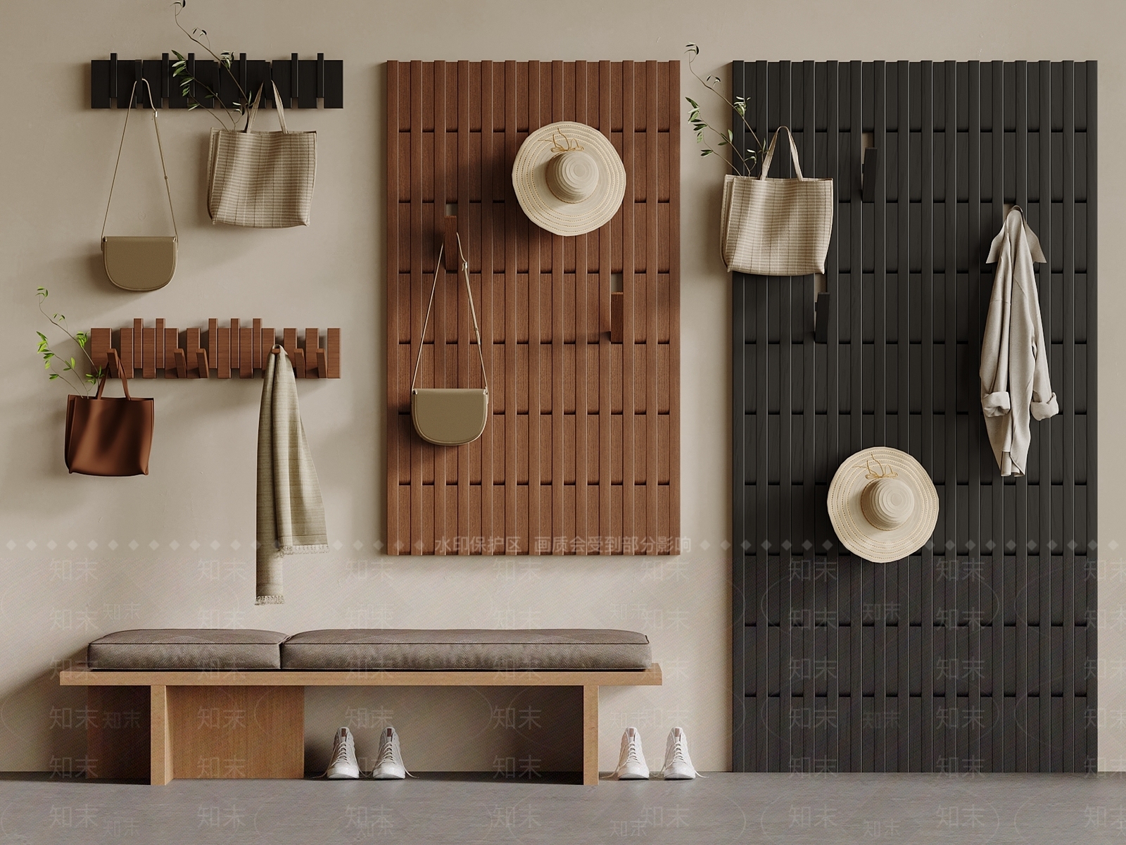 中古沙发凳SU模型下载【ID:1193342939】