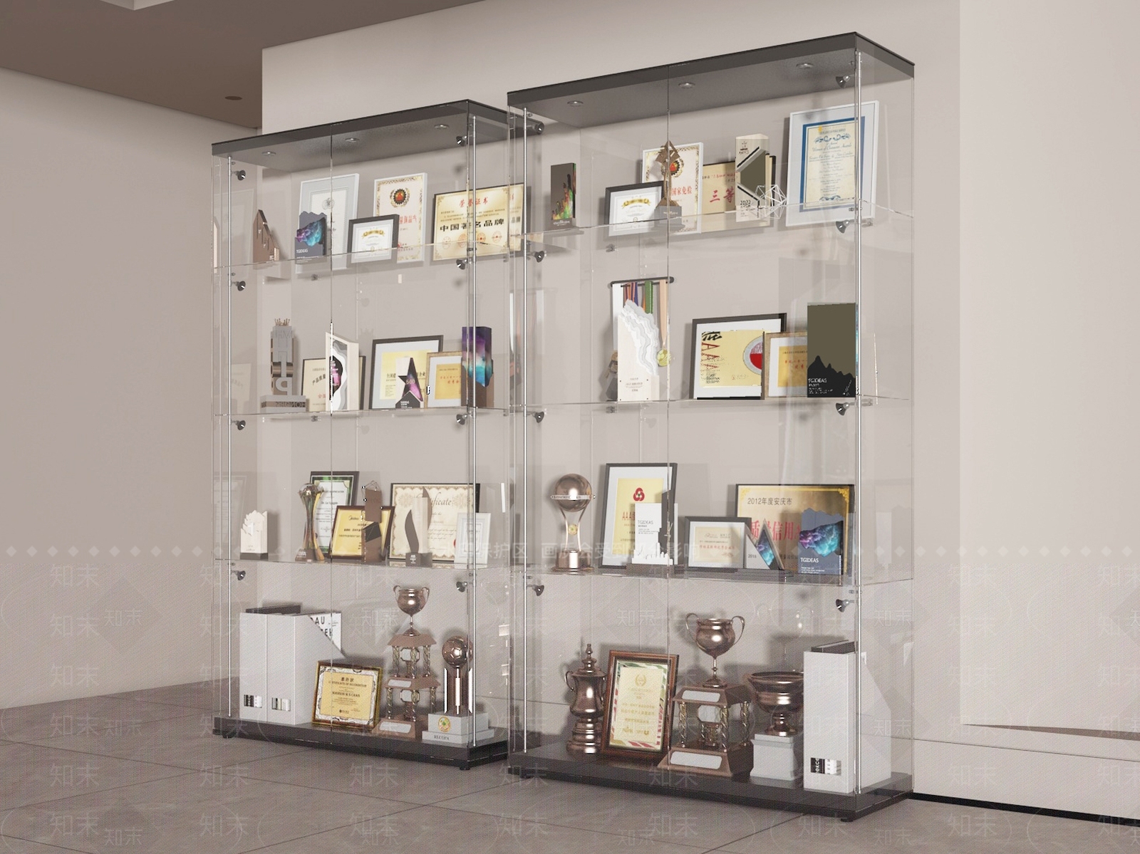 现代奖杯奖牌SU模型下载【ID:1193346172】