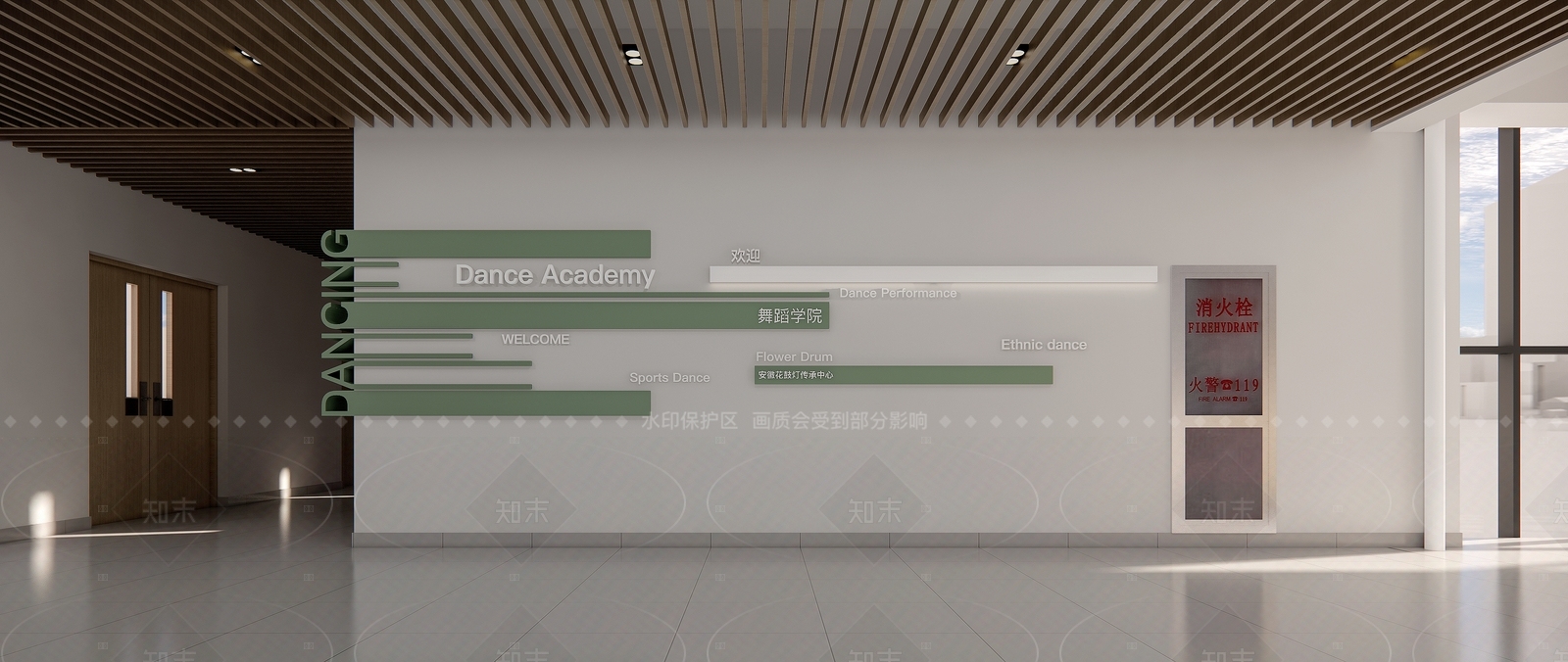 现代其他学校空间SU模型下载【ID:1193346900】